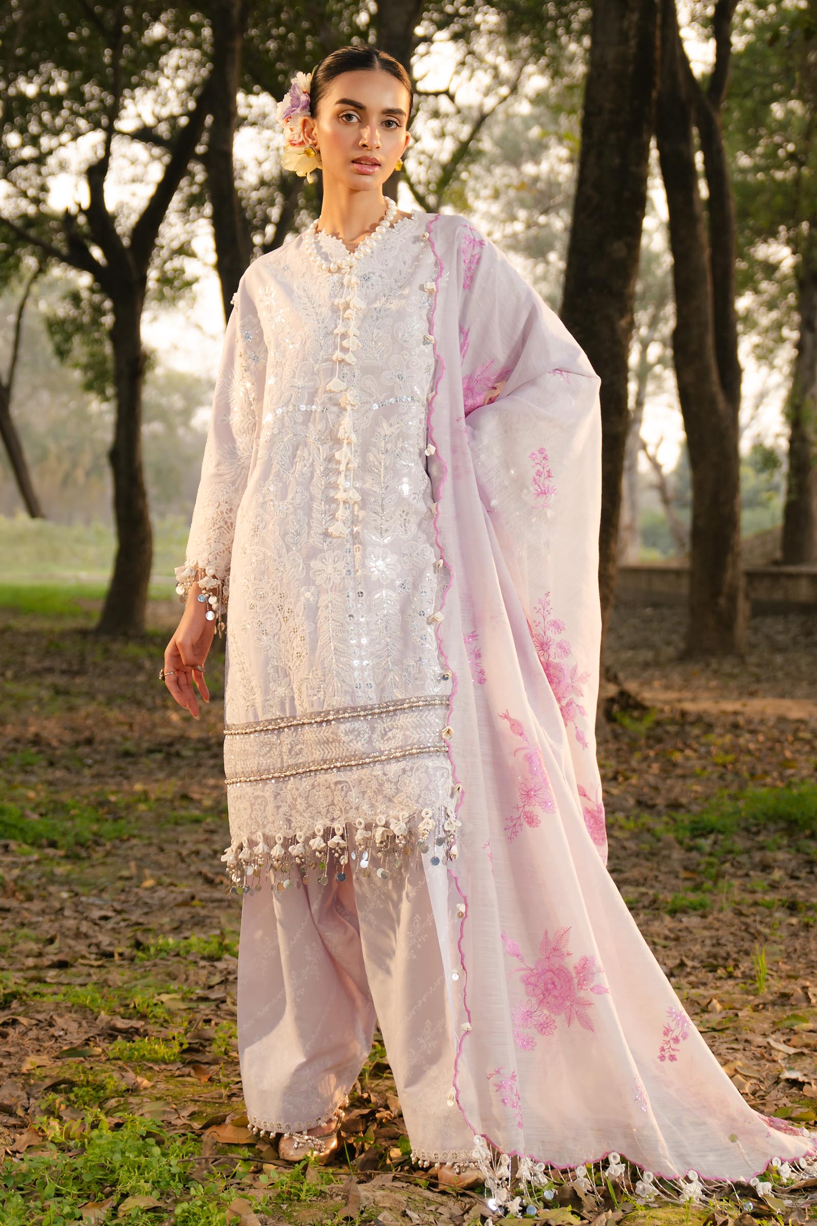 Sana Safinaz | Luxury Lawn 25 | L251-002B-3DI - Official Sana Safinaz stockist in UK - Sakeena London