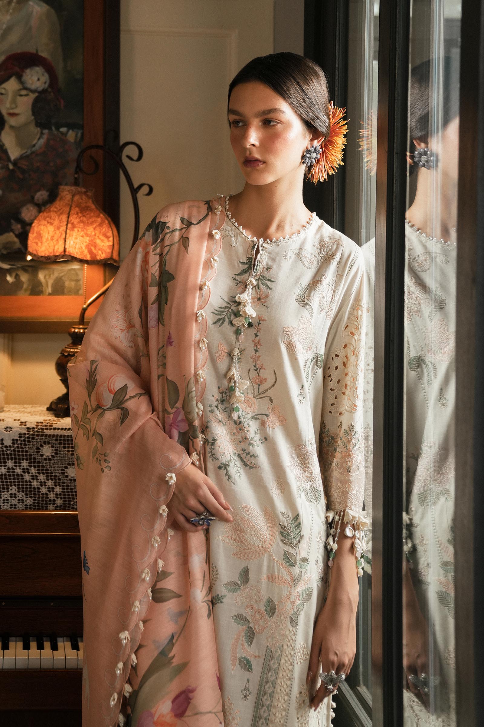 Sana Safinaz | Luxury Lawn 25 | L251-003A-3DI - Official Sana Safinaz stockist in UK - Sakeena London