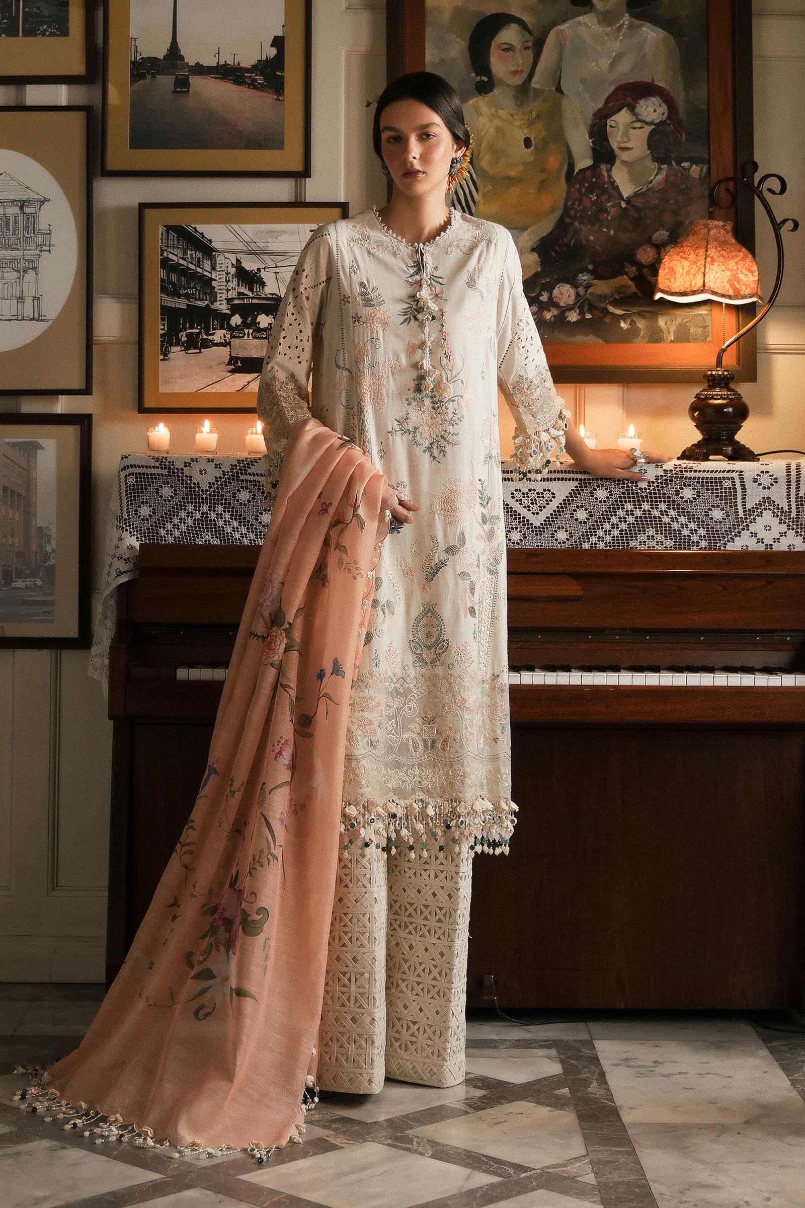 Sana Safinaz | Luxury Lawn 25 | L251-003A-3DI - Official Sana Safinaz stockist in UK - Sakeena London