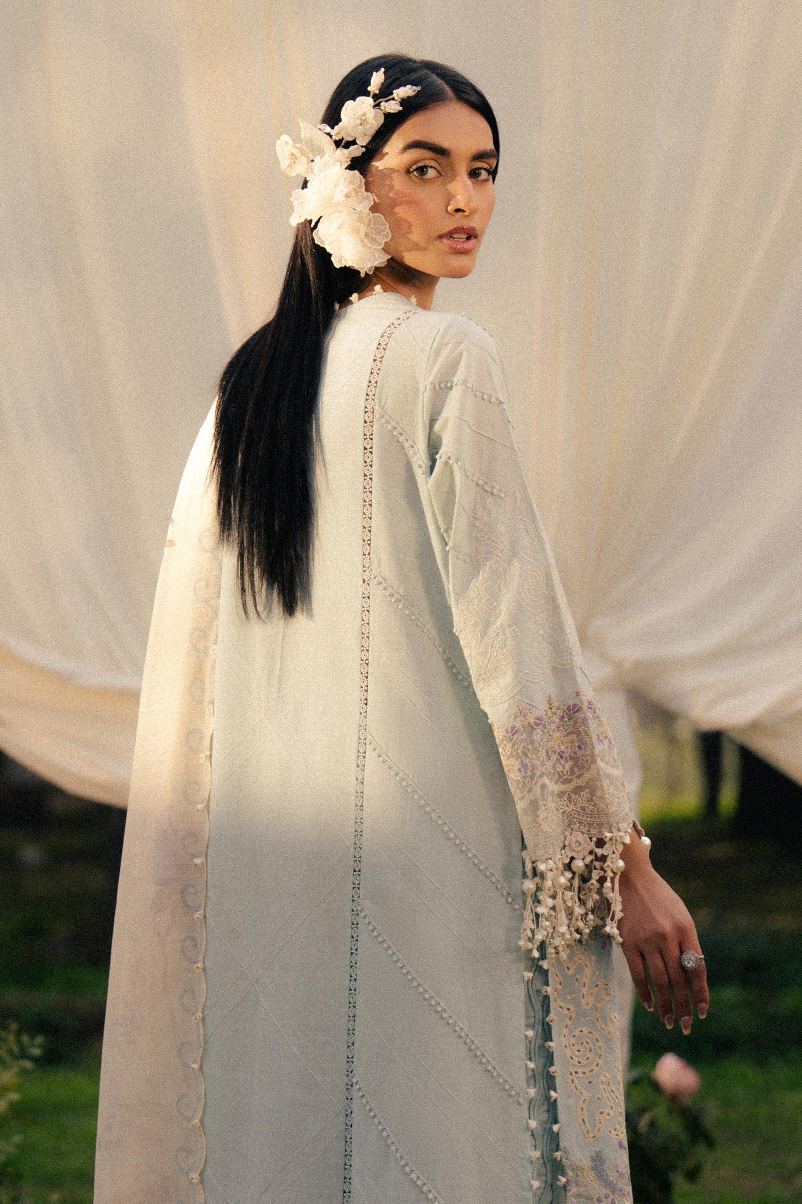 Sana Safinaz | Luxury Lawn 25 | L251-003B-3DI - Official Sana Safinaz stockist in UK - Sakeena London