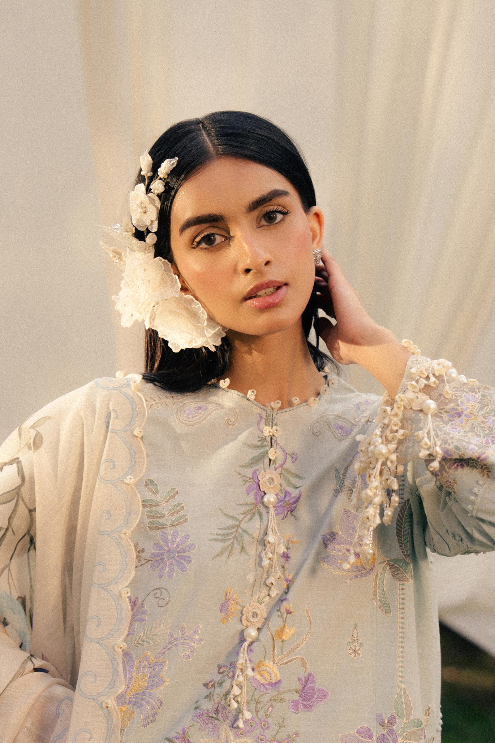 Sana Safinaz | Luxury Lawn 25 | L251-003B-3DI - Official Sana Safinaz stockist in UK - Sakeena London