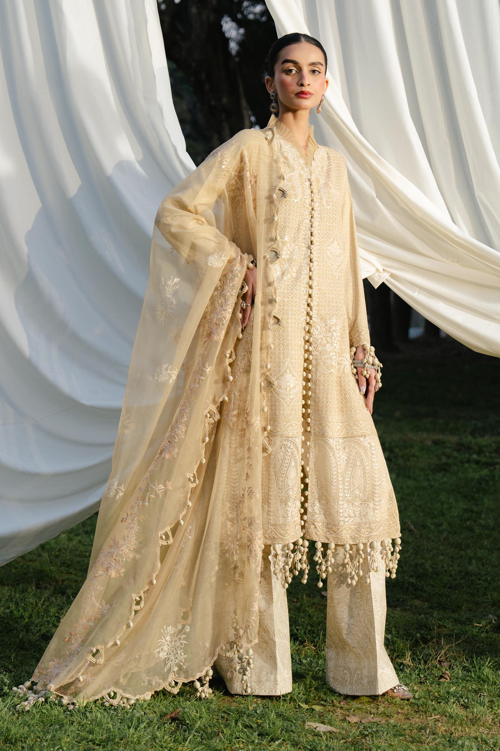 Sana Safinaz | Luxury Lawn 25 | L251-004A-3CT - Official Sana Safinaz stockist in UK - Sakeena London