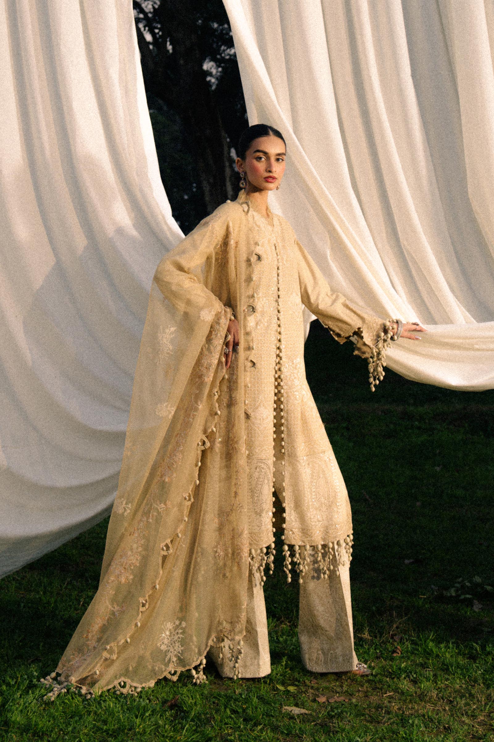 Sana Safinaz | Luxury Lawn 25 | L251-004A-3CT - Official Sana Safinaz stockist in UK - Sakeena London