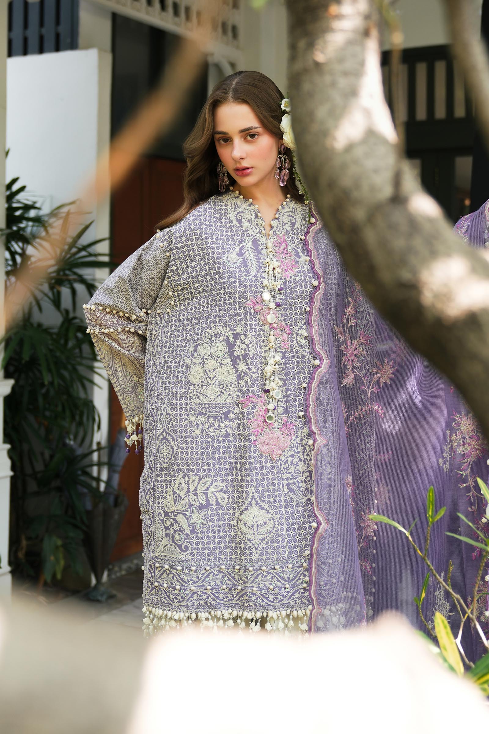 Sana Safinaz | Luxury Lawn 25 | L251-004B-3CT - Official Sana Safinaz stockist in UK - Sakeena London
