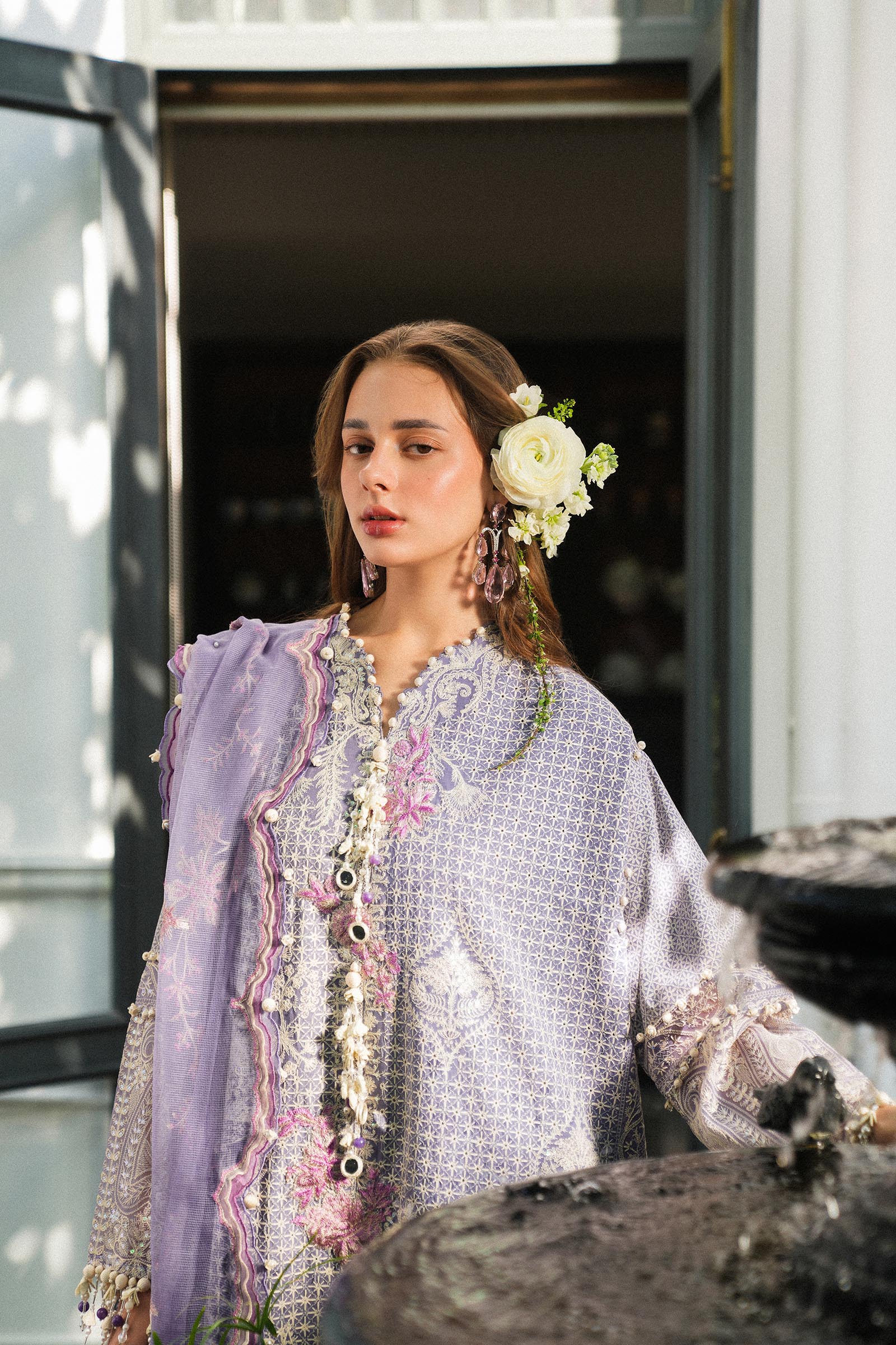 Sana Safinaz | Luxury Lawn 25 | L251-004B-3CT - Official Sana Safinaz stockist in UK - Sakeena London