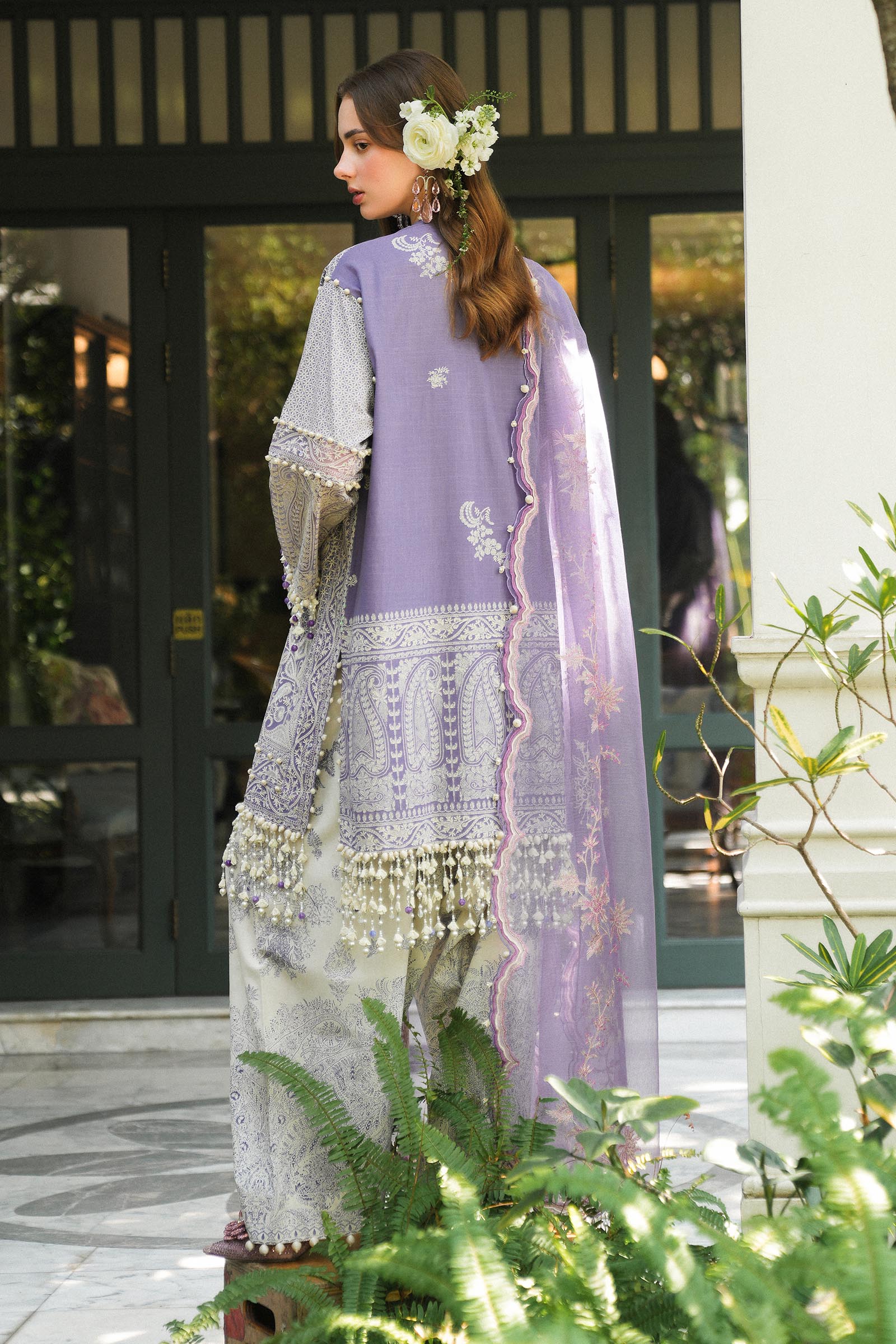 Sana Safinaz | Luxury Lawn 25 | L251-004B-3CT - Official Sana Safinaz stockist in UK - Sakeena London