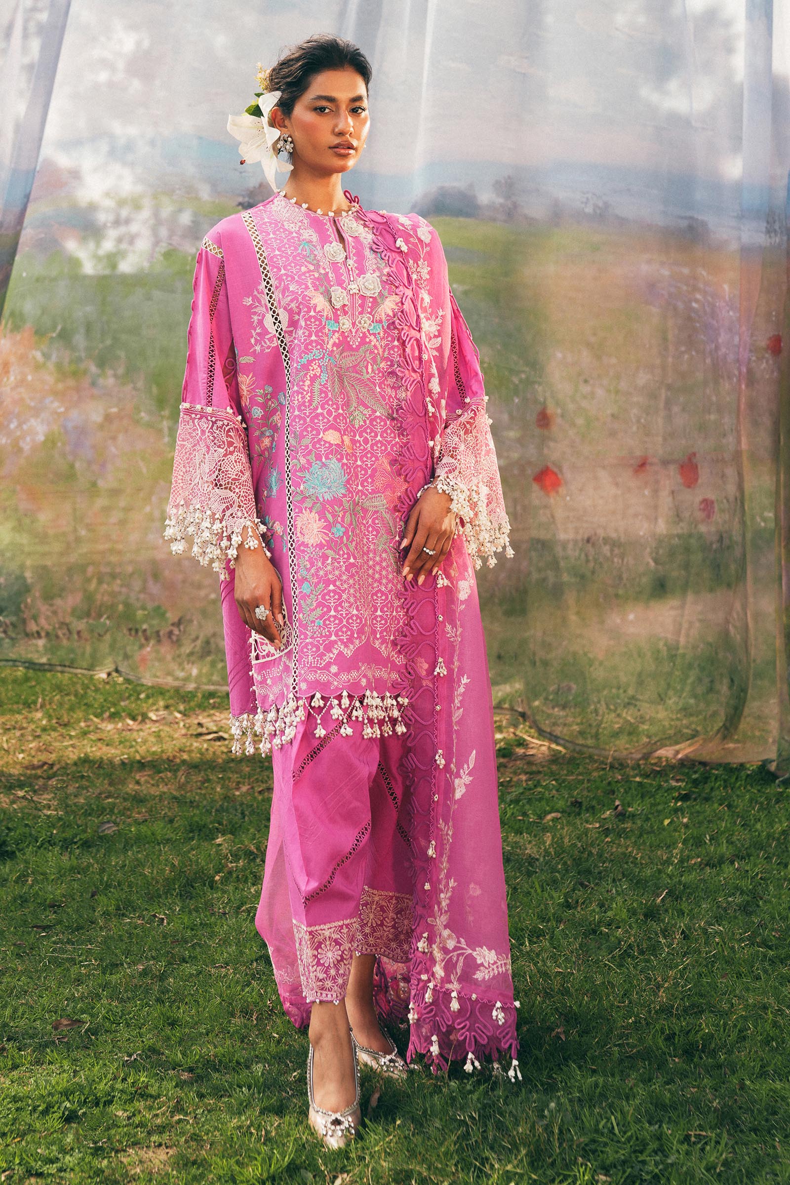 Sana Safinaz | Luxury Lawn 25 | L251-005A-3CT - Official Sana Safinaz stockist in UK - Sakeena London