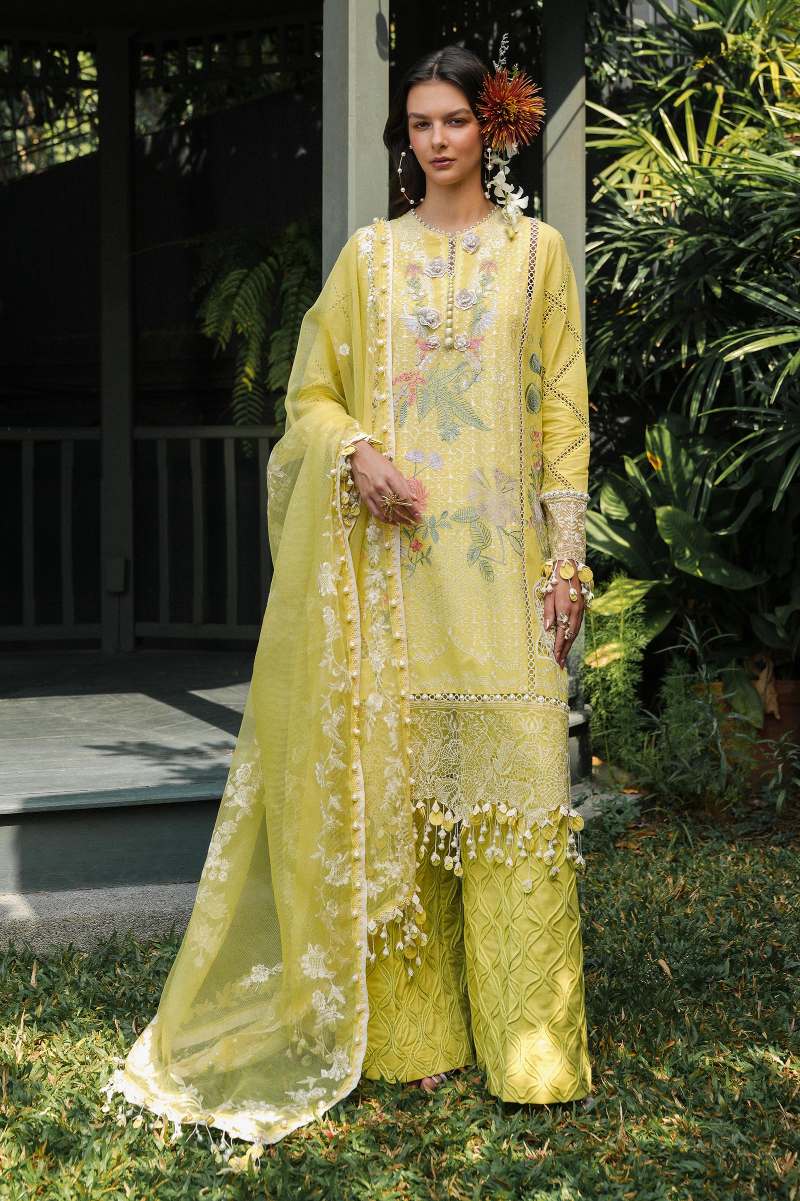 Sana Safinaz | Luxury Lawn 25 | L251-005B-3CT - Official Sana Safinaz stockist in UK - Sakeena London