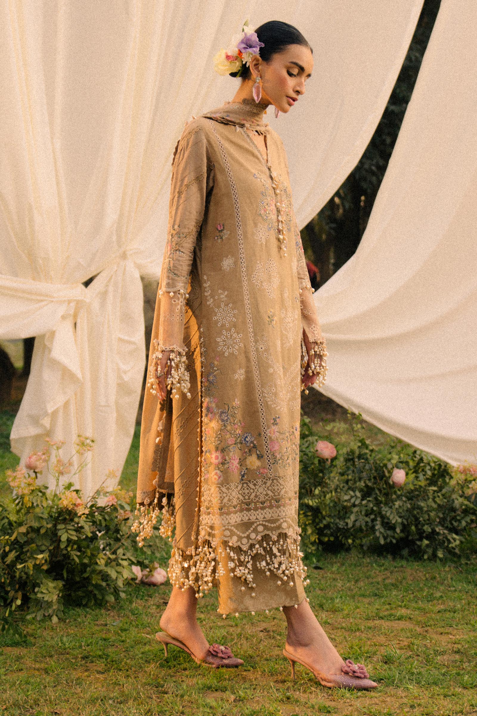 Sana Safinaz | Luxury Lawn 25 | L251-006A-3CH - Official Sana Safinaz stockist in UK - Sakeena London