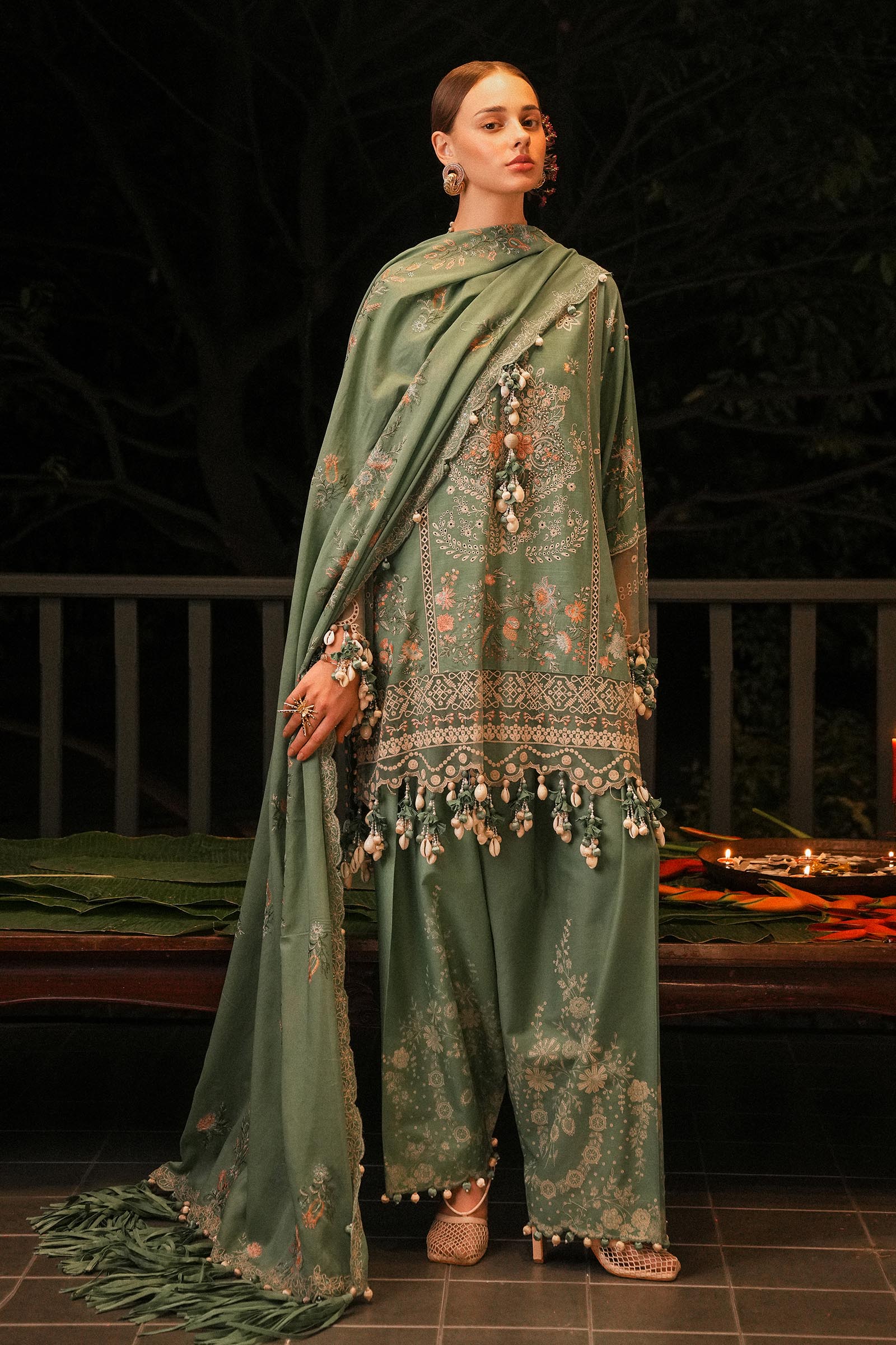 Sana Safinaz | Luxury Lawn 25 | L251-006B-3CH - Official Sana Safinaz stockist in UK - Sakeena London