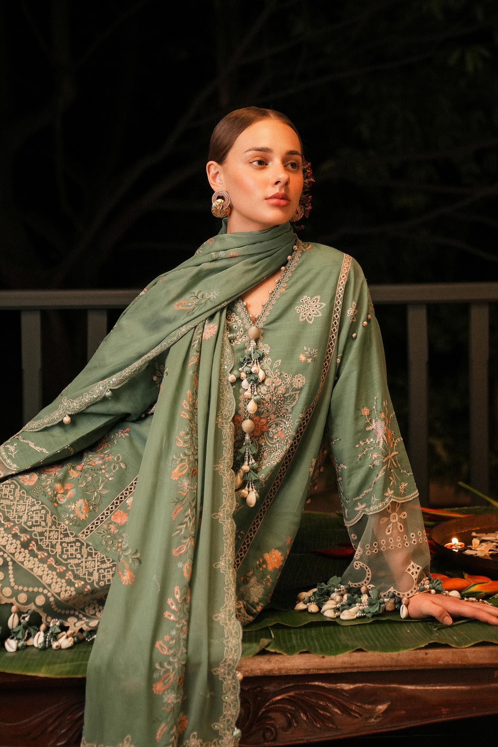 Sana Safinaz | Luxury Lawn 25 | L251-006B-3CH - Official Sana Safinaz stockist in UK - Sakeena London