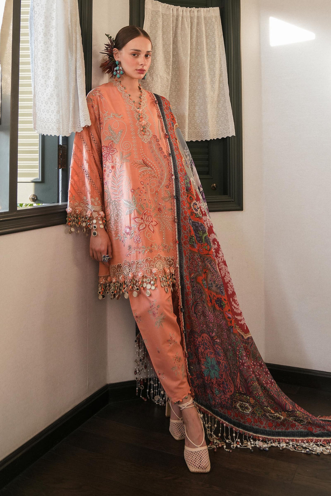 Sana Safinaz | Luxury Lawn 25 | L251-007A-3CT - Official Sana Safinaz stockist in UK - Sakeena London