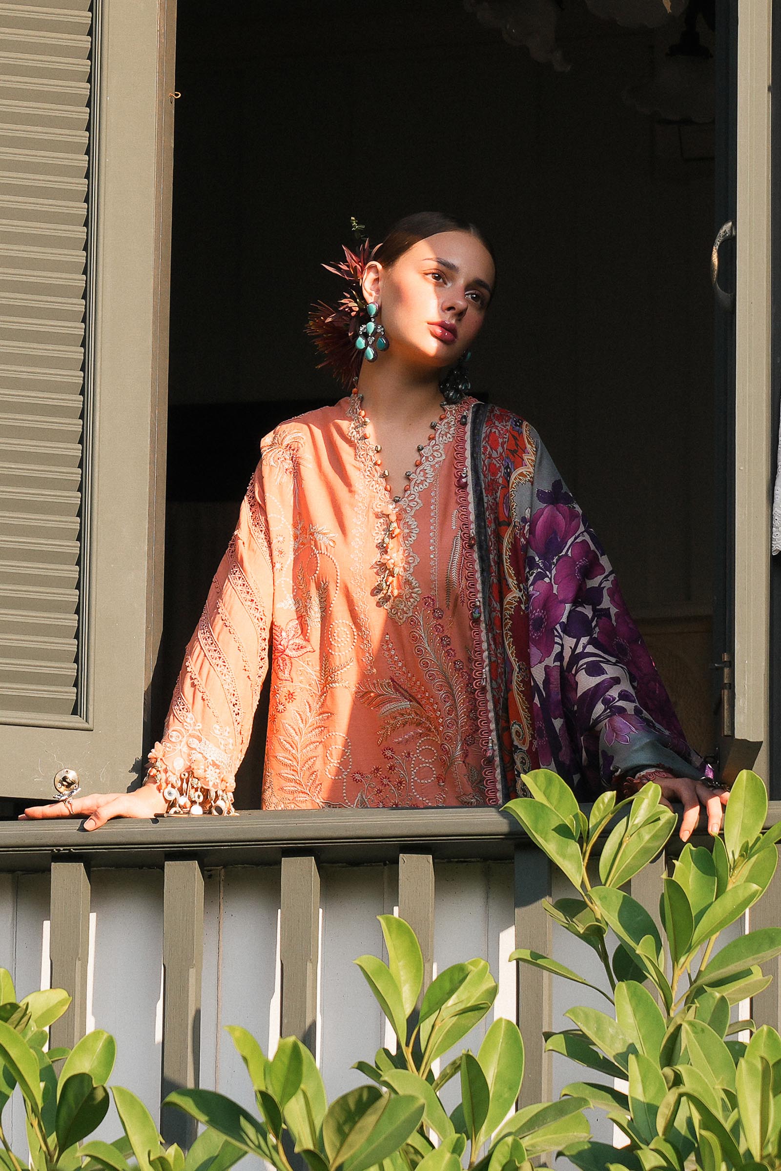 Sana Safinaz | Luxury Lawn 25 | L251-007A-3CT - Official Sana Safinaz stockist in UK - Sakeena London