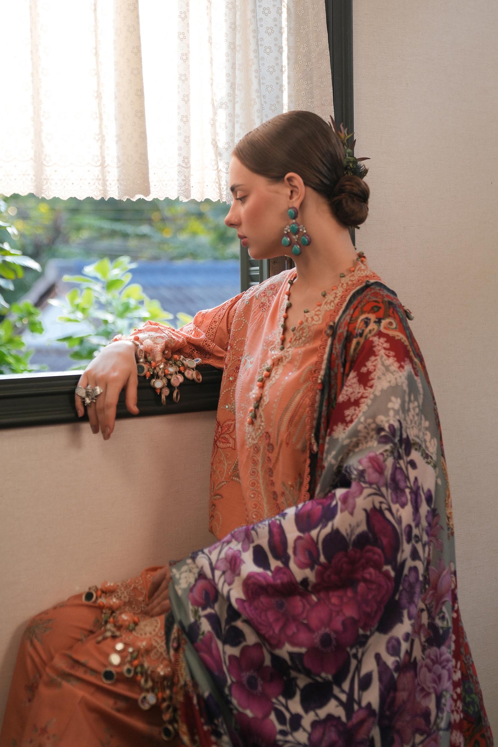Sana Safinaz | Luxury Lawn 25 | L251-007A-3CT - Official Sana Safinaz stockist in UK - Sakeena London
