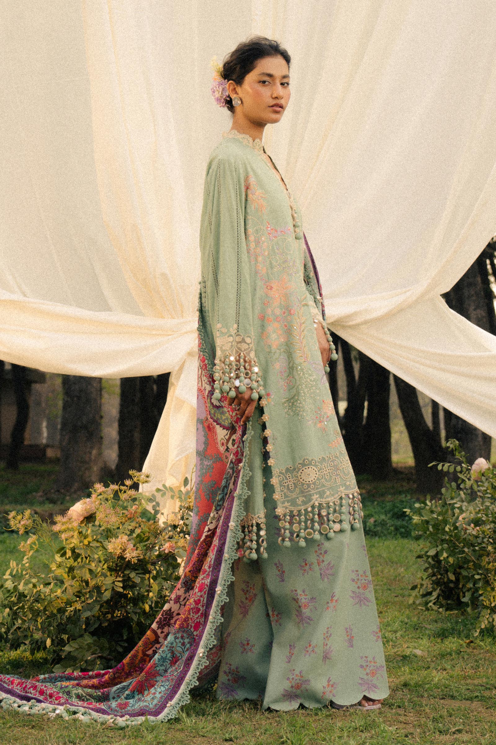 Sana Safinaz | Luxury Lawn 25 | L251-007B-3CT - Official Sana Safinaz stockist in UK - Sakeena London