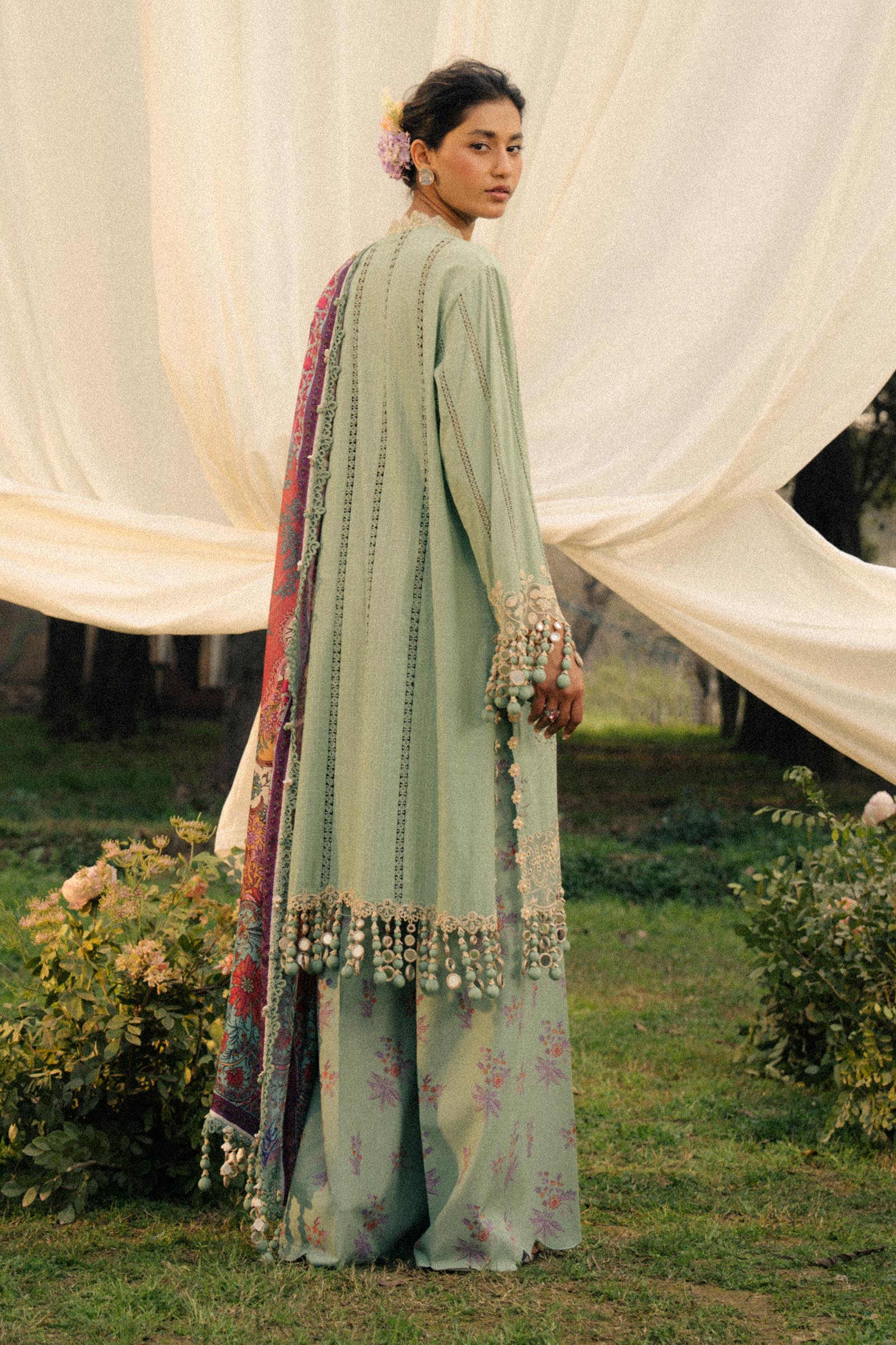 Sana Safinaz | Luxury Lawn 25 | L251-007B-3CT - Official Sana Safinaz stockist in UK - Sakeena London