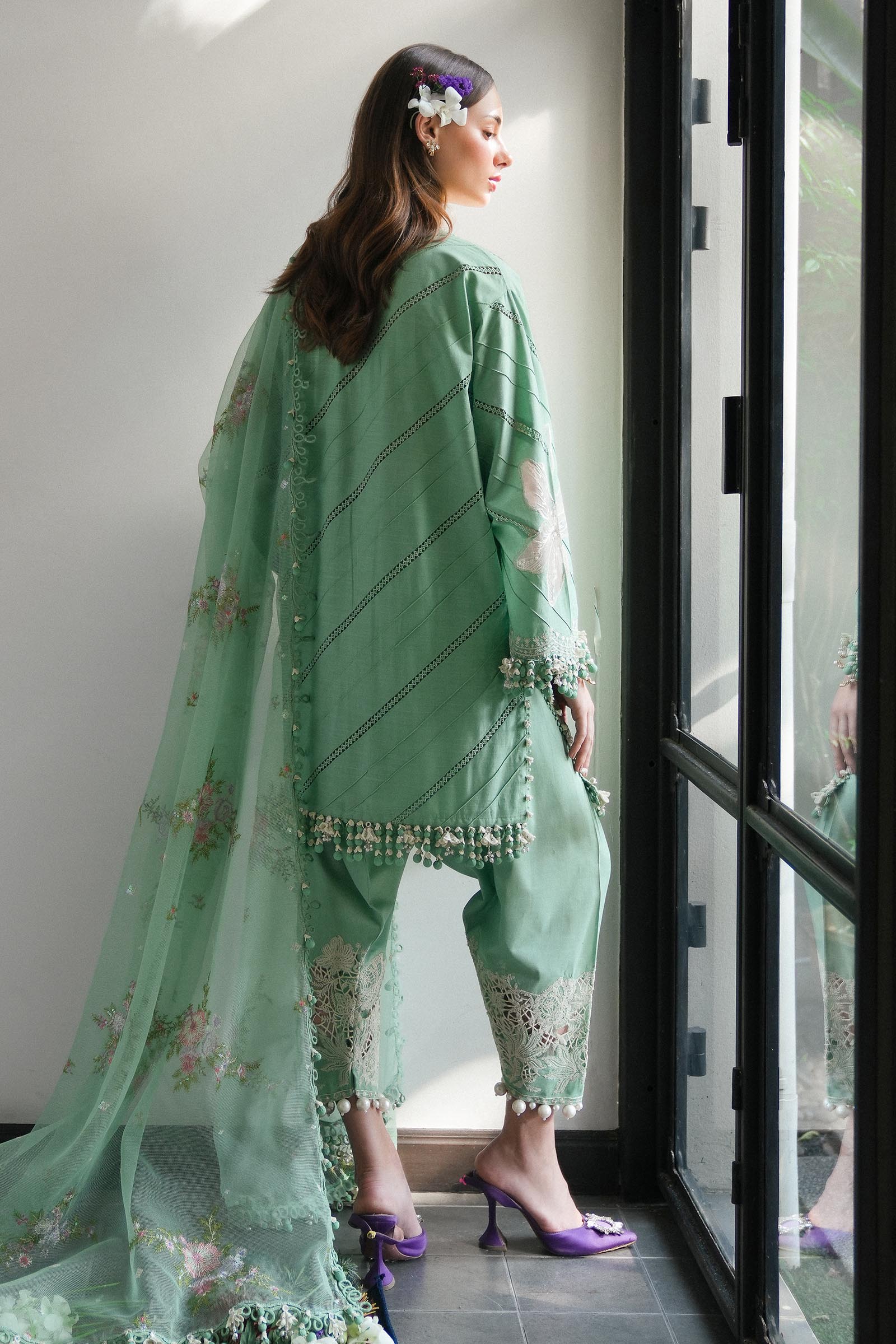Sana Safinaz | Luxury Lawn 25 | L251-008A-3CT - Official Sana Safinaz stockist in UK - Sakeena London