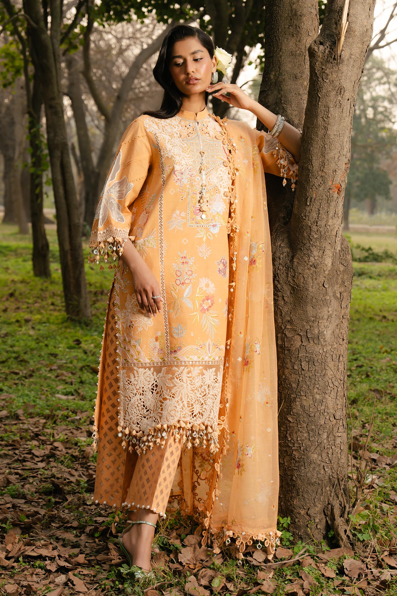 Sana Safinaz | Luxury Lawn 25 | L251-008B-3CT - Official Sana Safinaz stockist in UK - Sakeena London