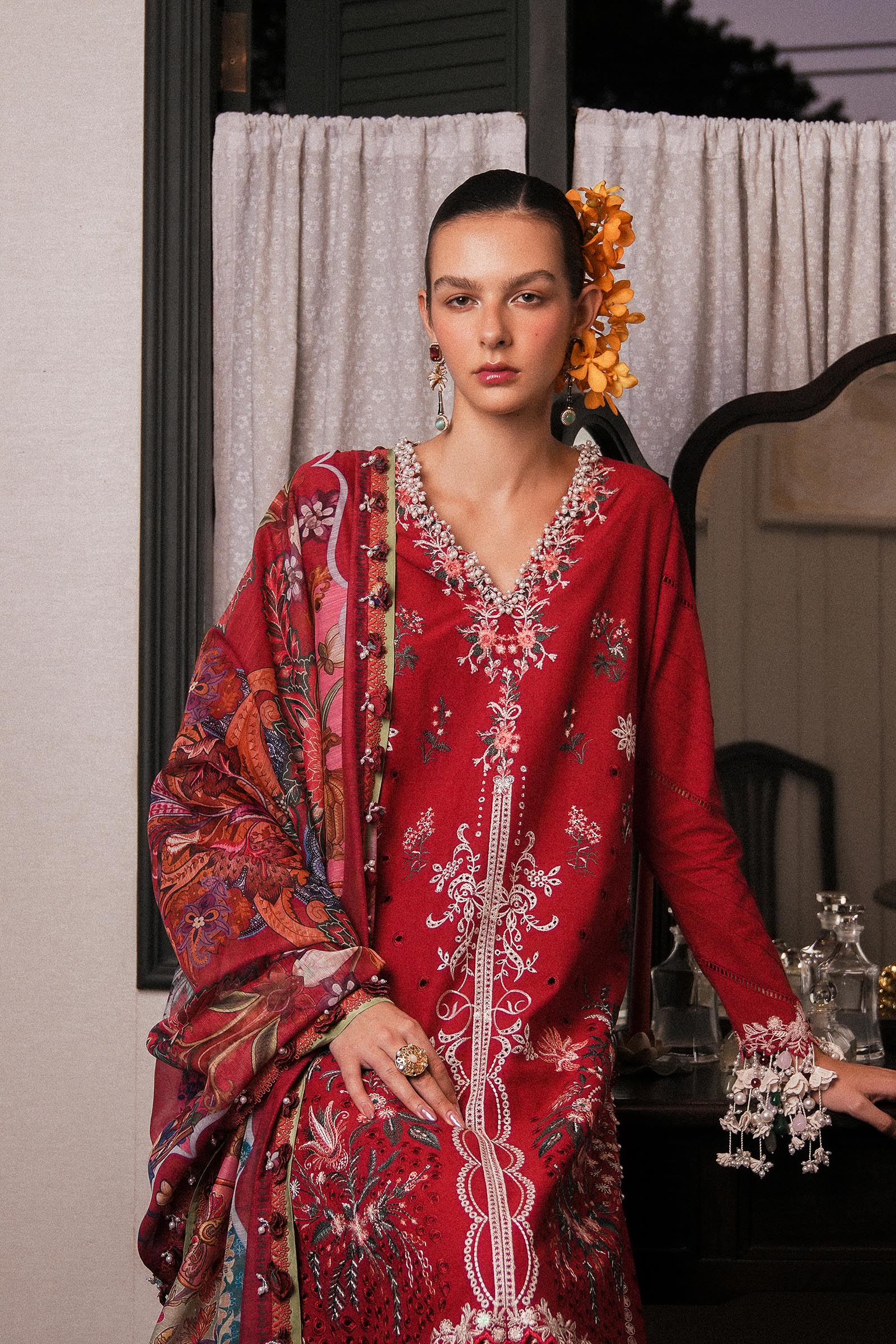 Sana Safinaz | Luxury Lawn 25 | L251-009A-3DI - Official Sana Safinaz stockist in UK - Sakeena London
