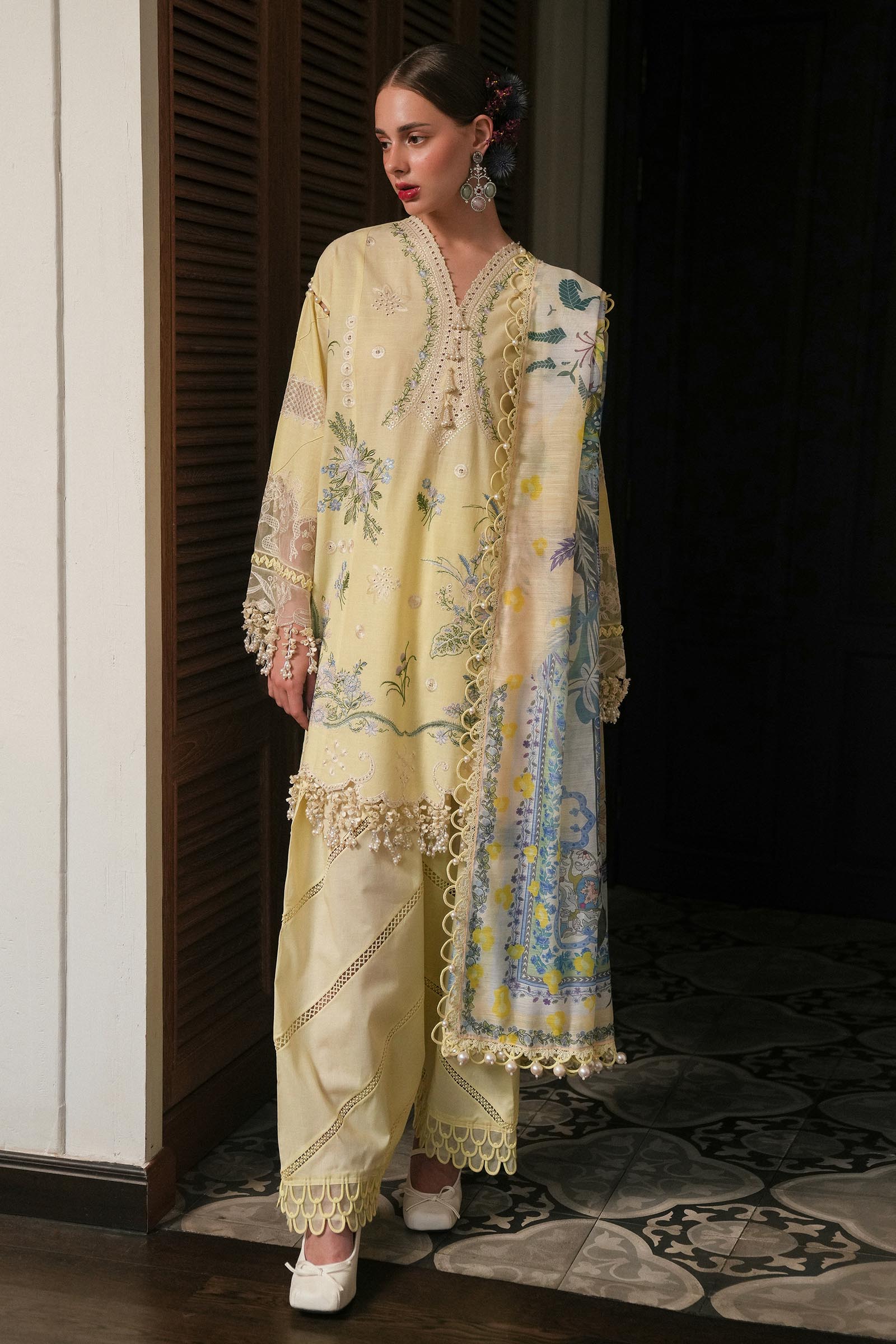 Sana Safinaz | Luxury Lawn 25 | L251-010A-3DI - Official Sana Safinaz stockist in UK - Sakeena London