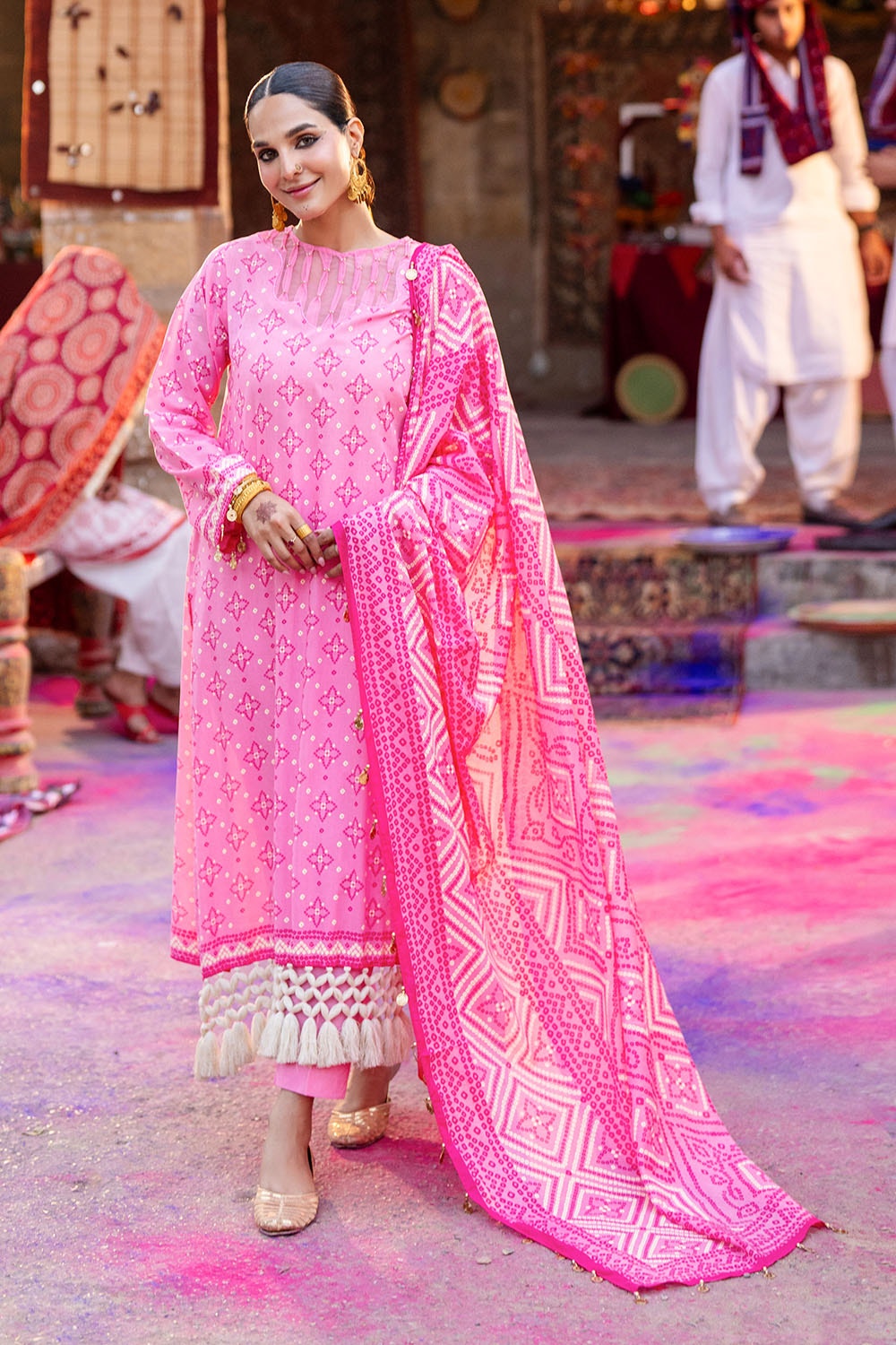 Gul Ahmed | Chunri Lawn 25 | CL-42315 B - Official Gul Ahmed stockist in UK - Sakeena London