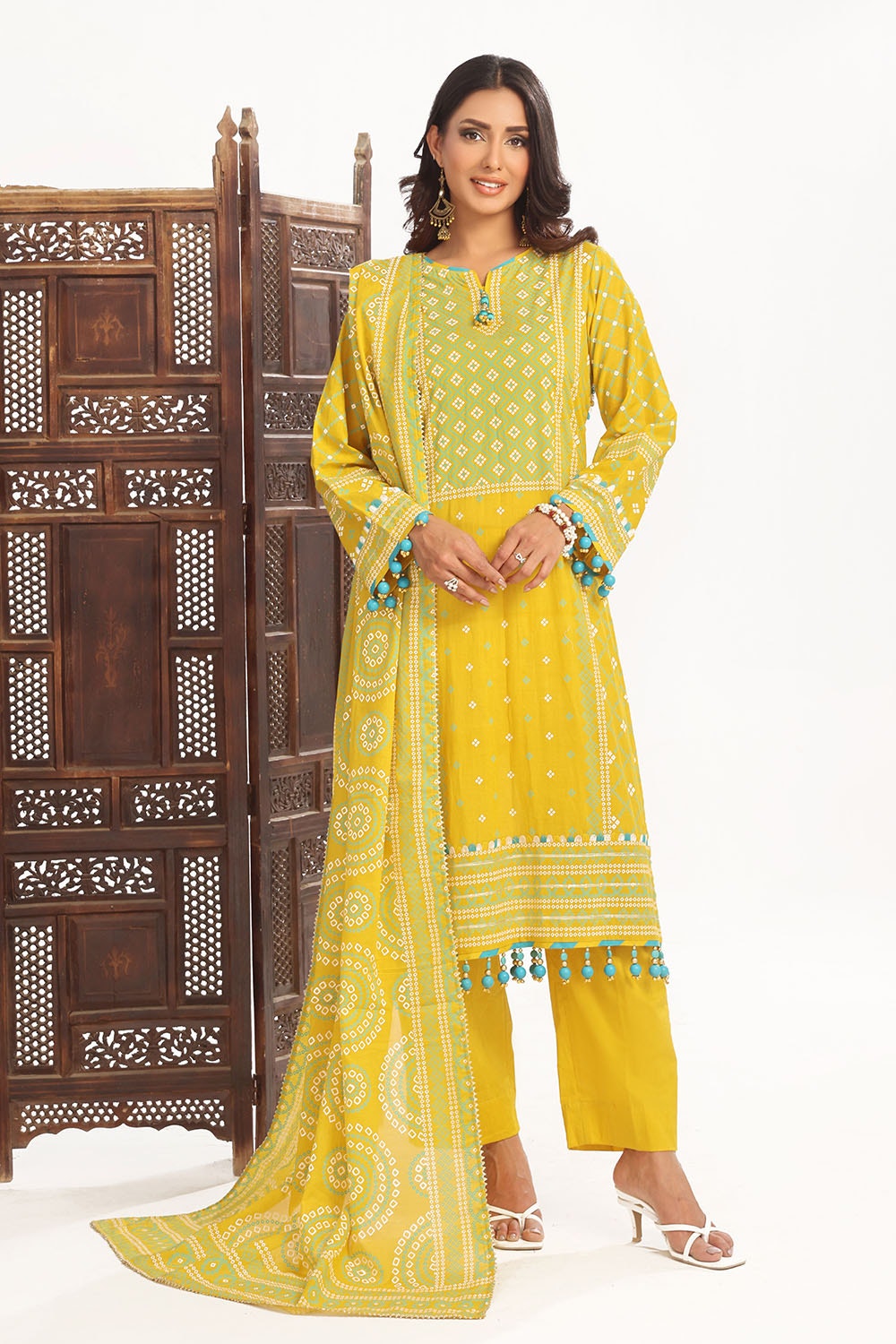 Gul Ahmed | Chunri Lawn 25 | CL-52138 A - Official Gul Ahmed stockist in UK - Sakeena London