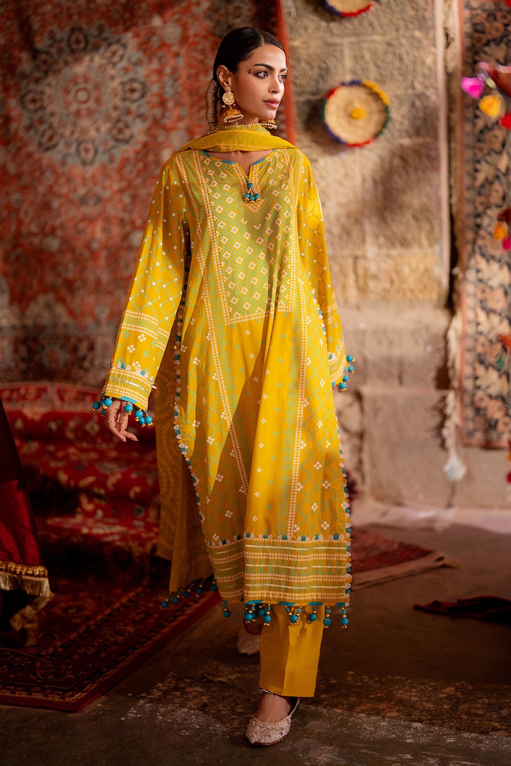 Gul Ahmed | Chunri Lawn 25 | CL-52138 A - Official Gul Ahmed stockist in UK - Sakeena London