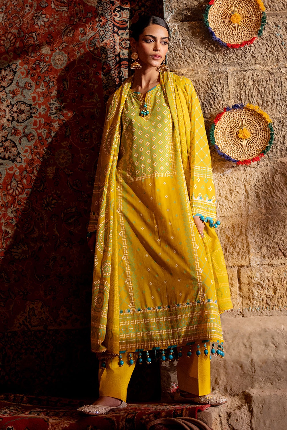 Gul Ahmed | Chunri Lawn 25 | CL-52138 A - Official Gul Ahmed stockist in UK - Sakeena London