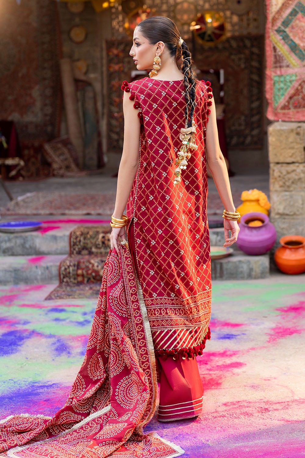 Gul Ahmed | Chunri Lawn 25 | CL-52138 B - Official Gul Ahmed stockist in UK - Sakeena London