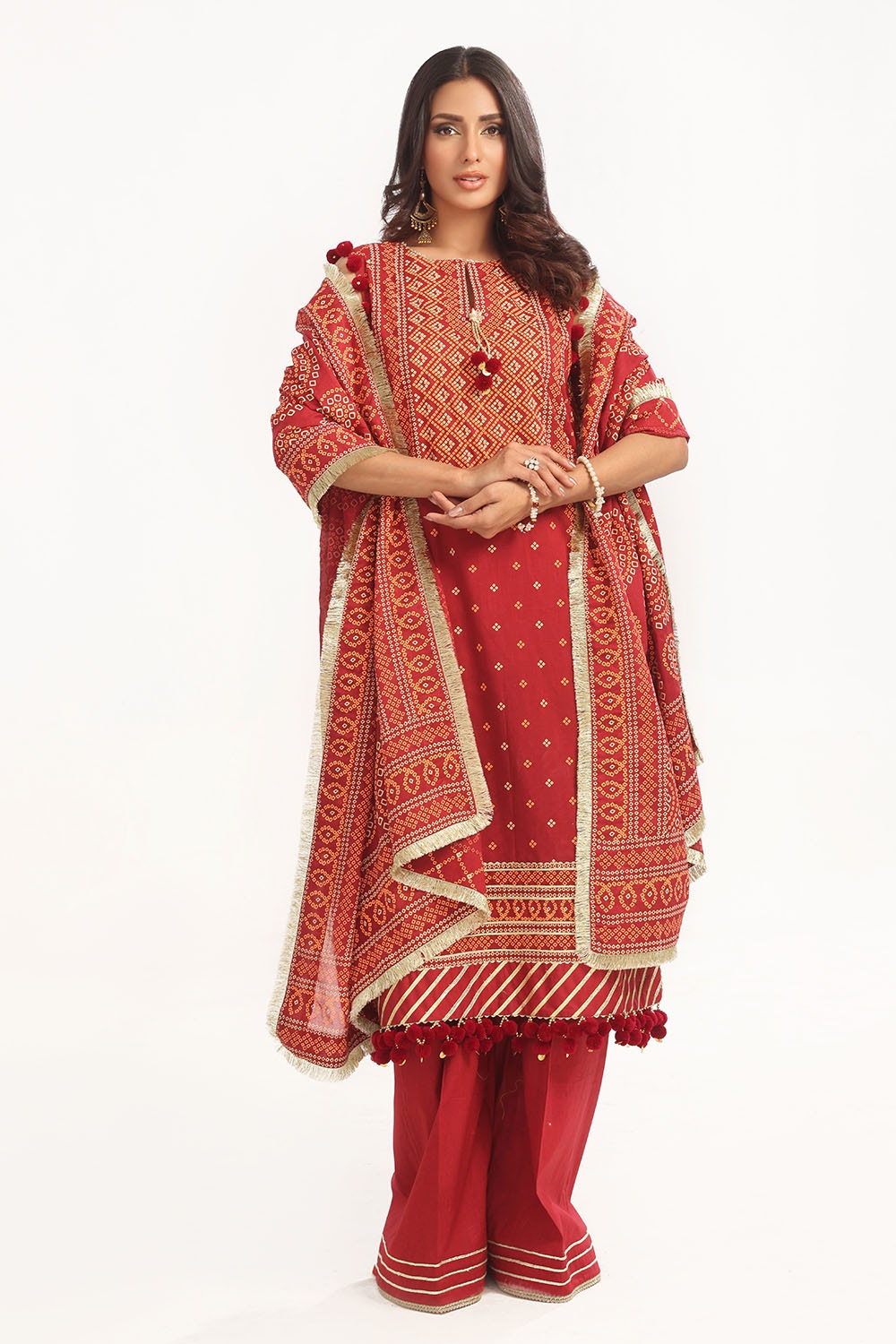Gul Ahmed | Chunri Lawn 25 | CL-52138 B - Official Gul Ahmed stockist in UK - Sakeena London