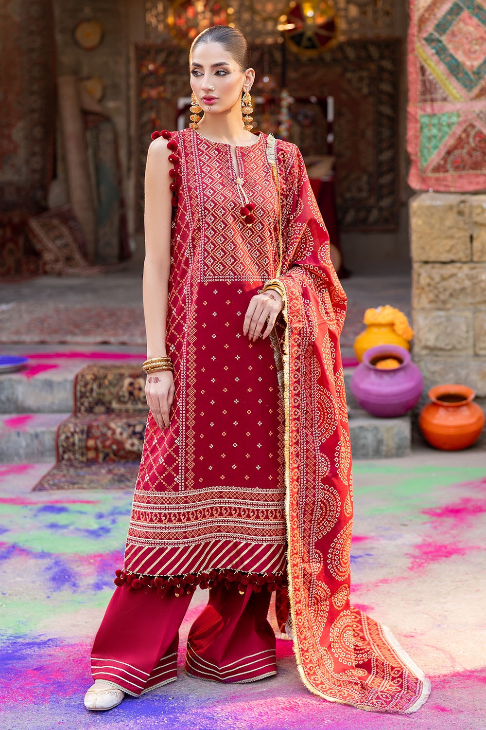 Gul Ahmed | Chunri Lawn 25 | CL-52138 B - Official Gul Ahmed stockist in UK - Sakeena London
