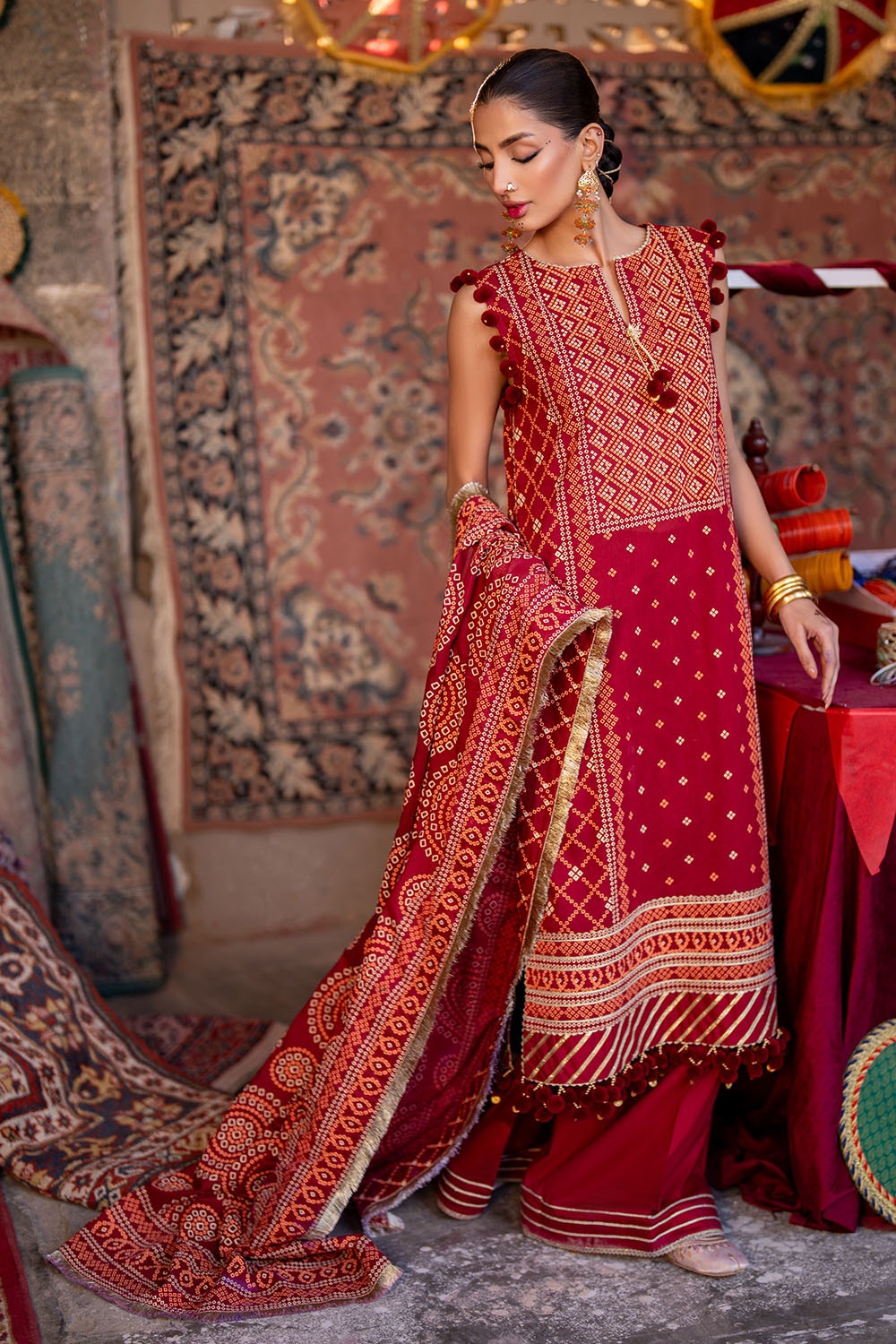 Gul Ahmed | Chunri Lawn 25 | CL-52138 B - Official Gul Ahmed stockist in UK - Sakeena London