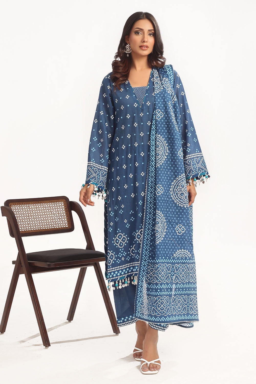 Gul Ahmed | Chunri Lawn 25 | CL-52171 B - Official Gul Ahmed stockist in UK - Sakeena London