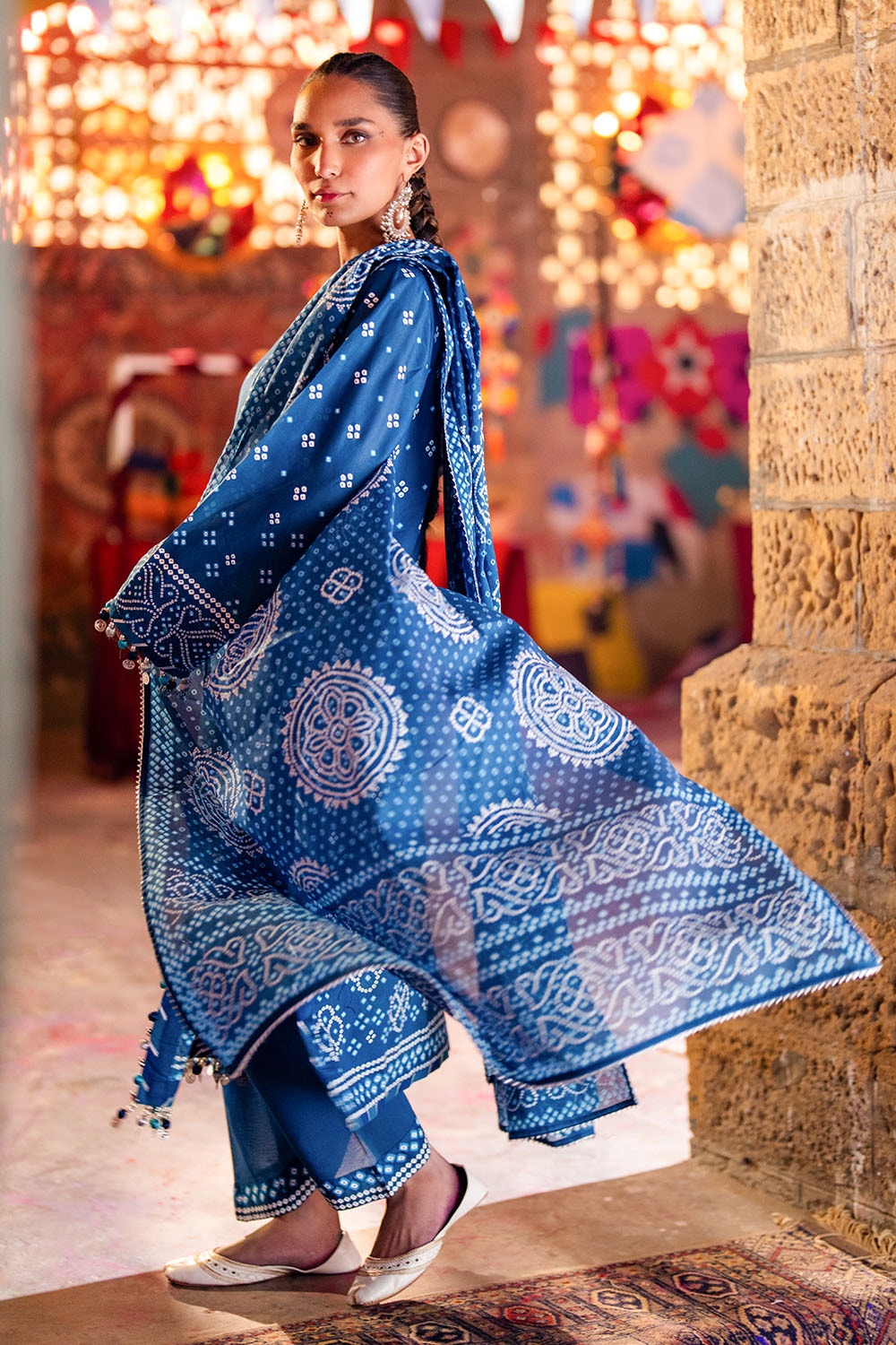 Gul Ahmed | Chunri Lawn 25 | CL-52171 B - Official Gul Ahmed stockist in UK - Sakeena London