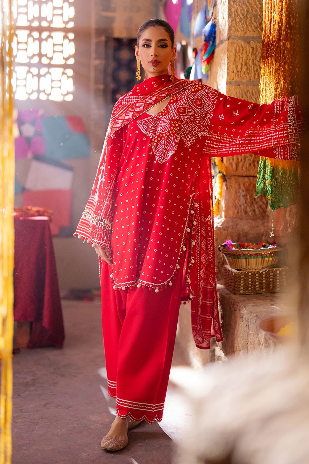 Gul Ahmed | Chunri Lawn 25 | CL-52176 A - Official Gul Ahmed stockist in UK - Sakeena London