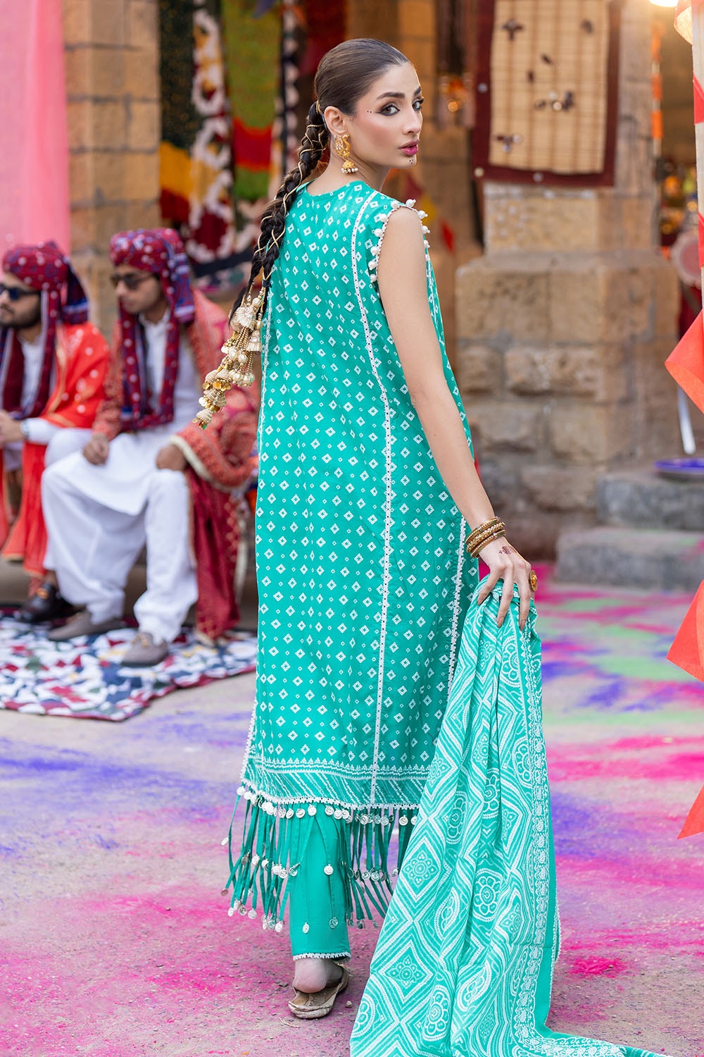 Gul Ahmed | Chunri Lawn 25 | CL-52178 A - Official Gul Ahmed stockist in UK - Sakeena London