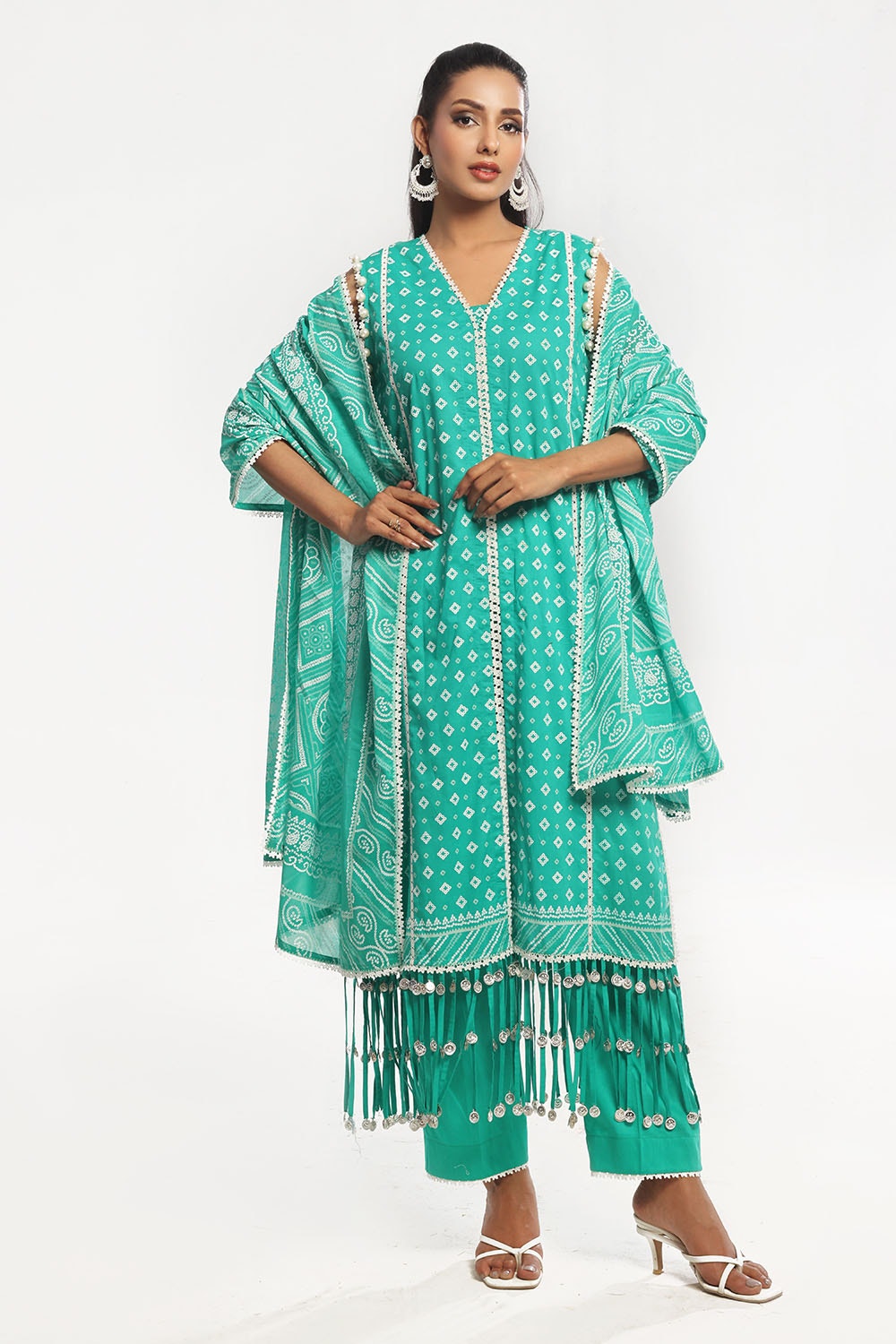 Gul Ahmed | Chunri Lawn 25 | CL-52178 A - Official Gul Ahmed stockist in UK - Sakeena London