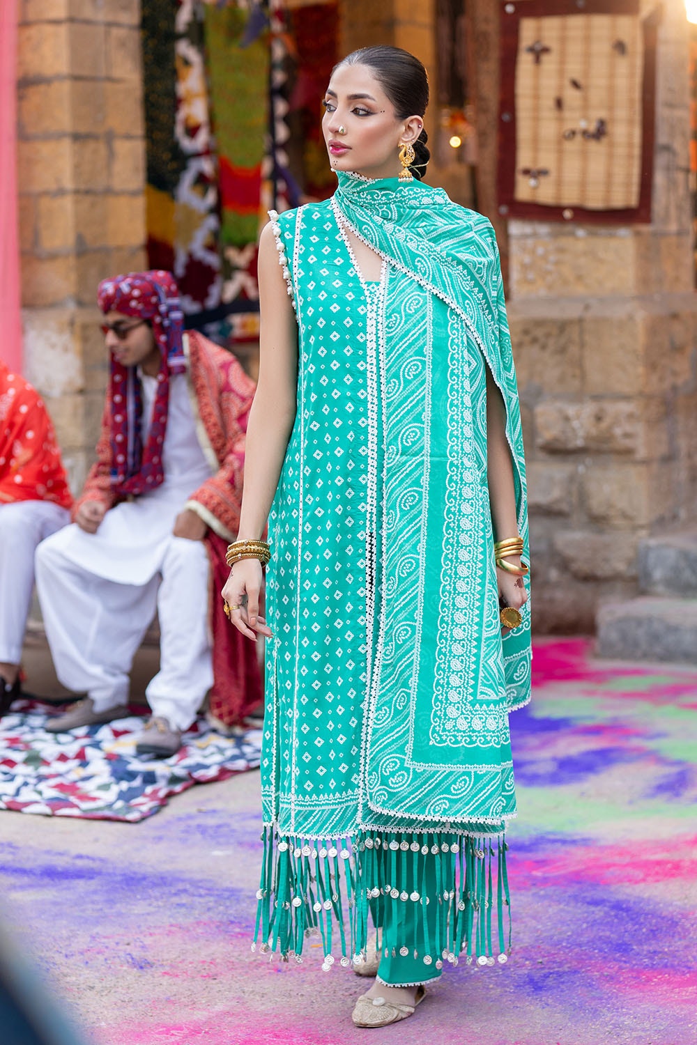 Gul Ahmed | Chunri Lawn 25 | CL-52178 A - Official Gul Ahmed stockist in UK - Sakeena London