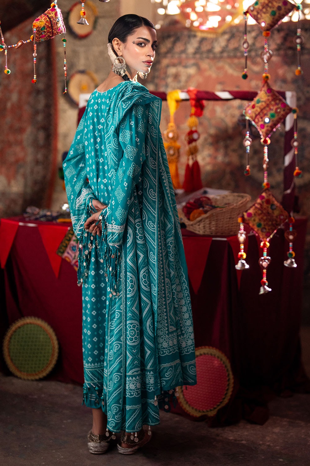Gul Ahmed | Chunri Lawn 25 | CL-52178 B - Official Gul Ahmed stockist in UK - Sakeena London
