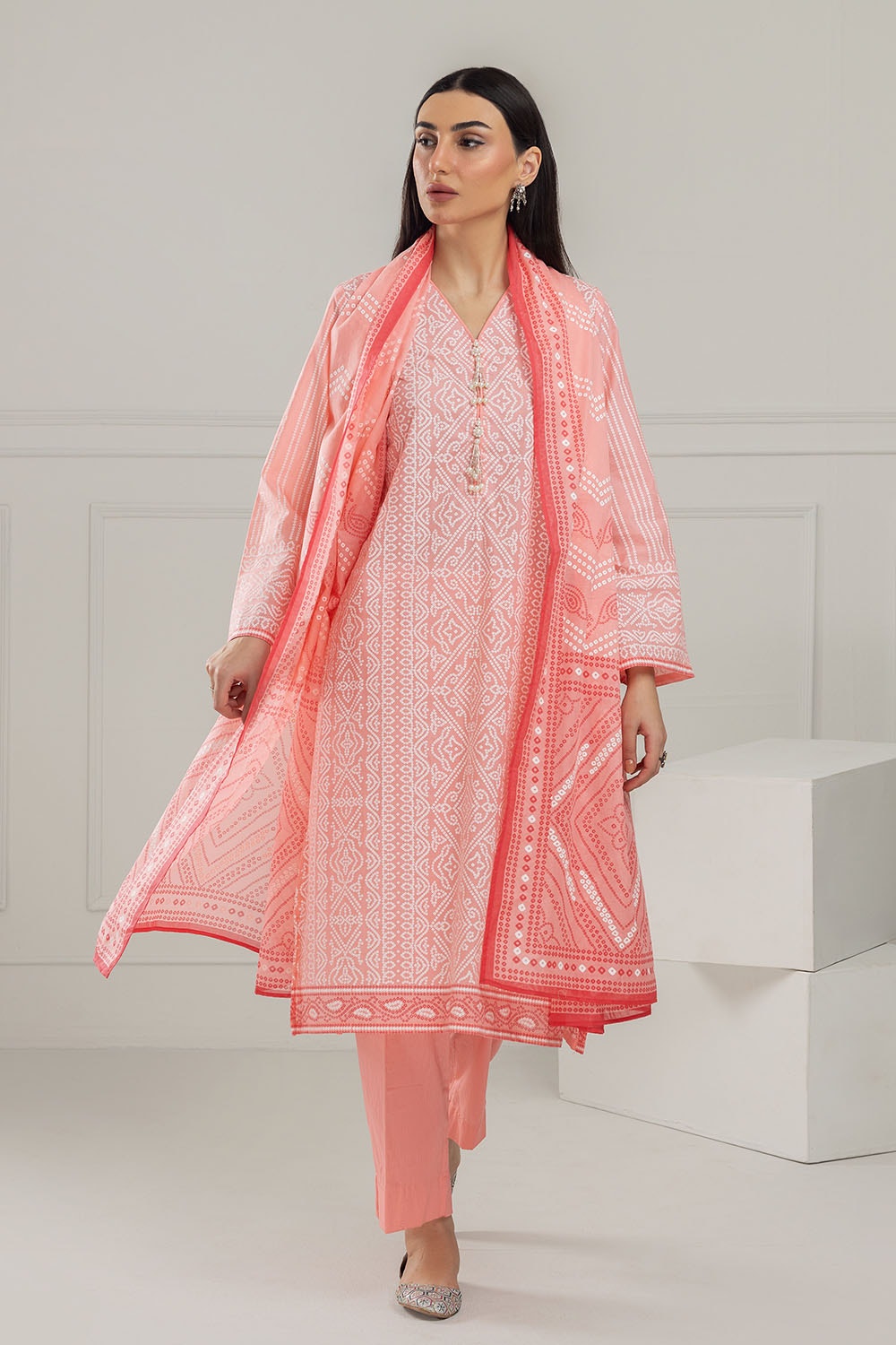 Gul Ahmed | Chunri Lawn 25 | CL-52179 A - Official Gul Ahmed stockist in UK - Sakeena London