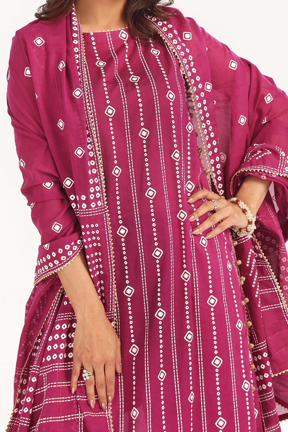 Gul Ahmed | Chunri Lawn 25 | CL-52185 A - Official Gul Ahmed stockist in UK - Sakeena London