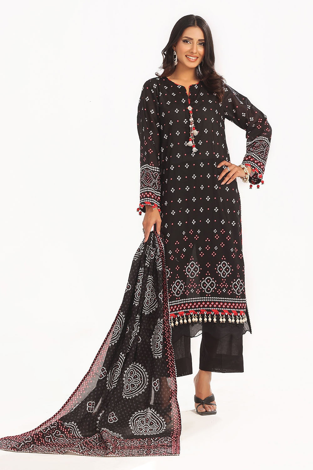 Gul Ahmed | Chunri Lawn 25 | CL-52171 A - Official Gul Ahmed stockist in UK - Sakeena London