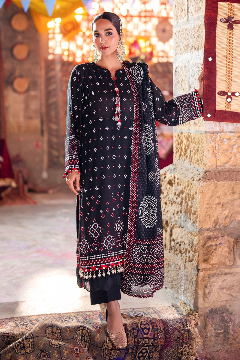Gul Ahmed | Chunri Lawn 25 | CL-52171 A - Official Gul Ahmed stockist in UK - Sakeena London