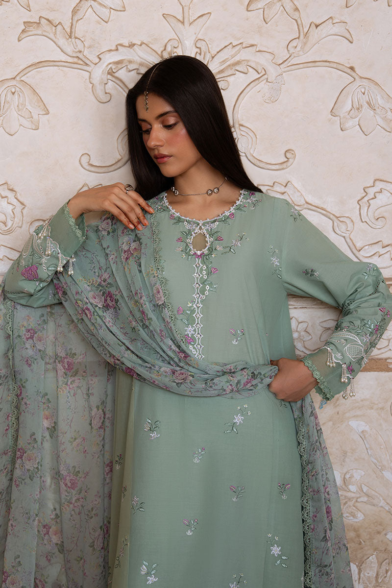 Cross Stitch | Eid Lawn Edit 25 | SAGE GRACE - Official Cross Stitch stockist in UK - Sakeena London