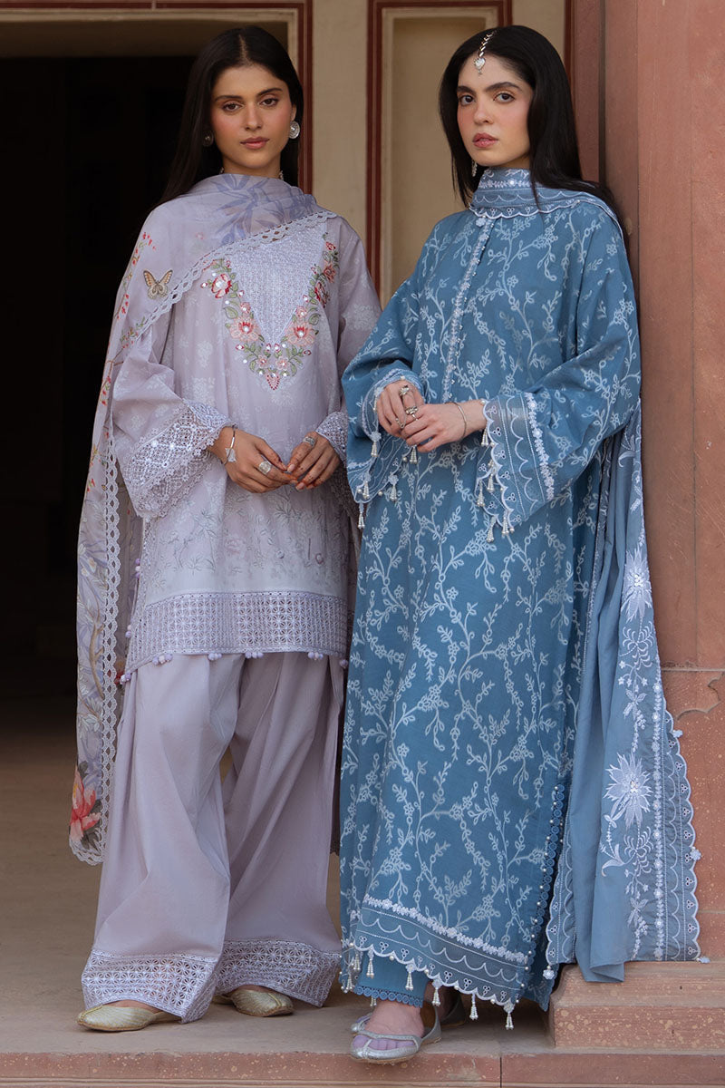 Cross Stitch | Eid Lawn Edit 25 | SILVER MIST - Official Cross Stitch stockist in UK - Sakeena London
