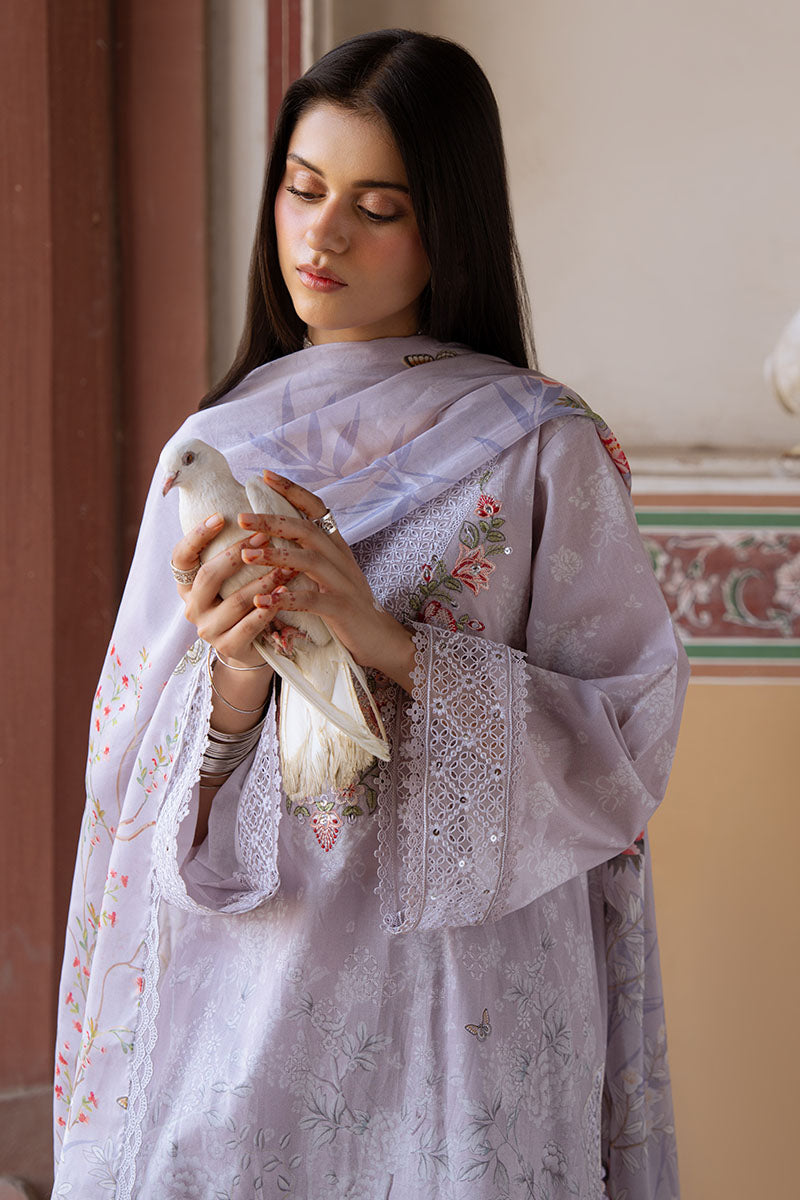 Cross Stitch | Eid Lawn Edit 25 | VIOLET POSY - Official Cross Stitch stockist in UK - Sakeena London