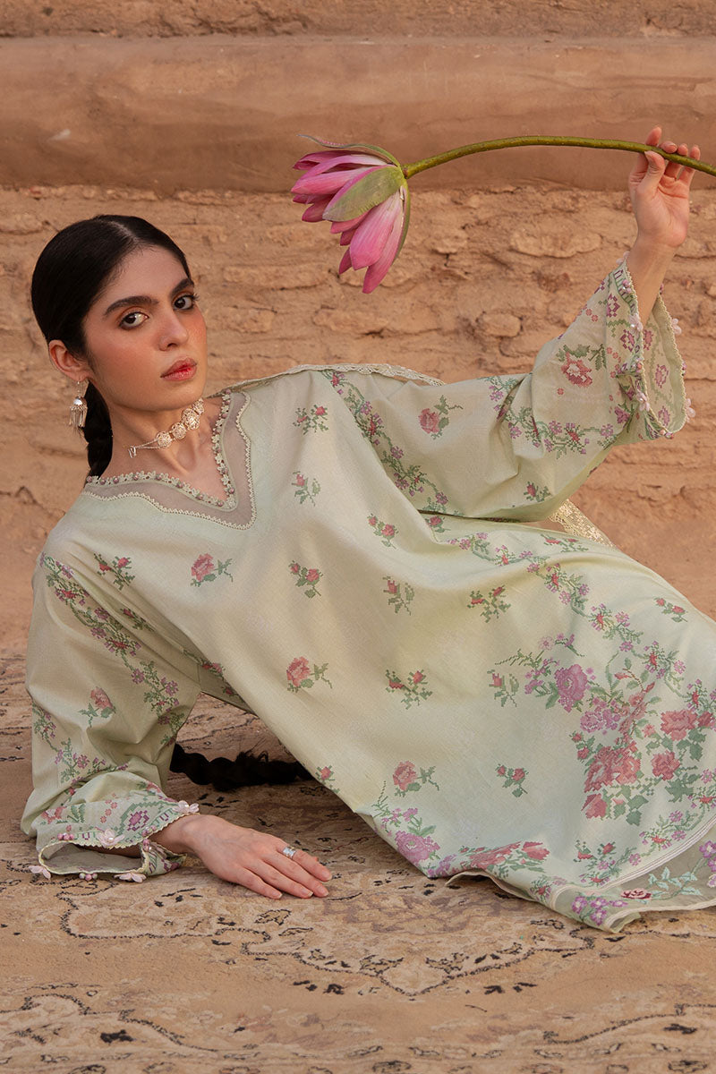 Cross Stitch | Eid Lawn Edit 25 | CITRINE AURA - Official Cross Stitch stockist in UK - Sakeena London