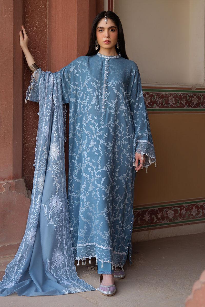Cross Stitch | Eid Lawn Edit 25 | SILVER MIST - Official Cross Stitch stockist in UK - Sakeena London