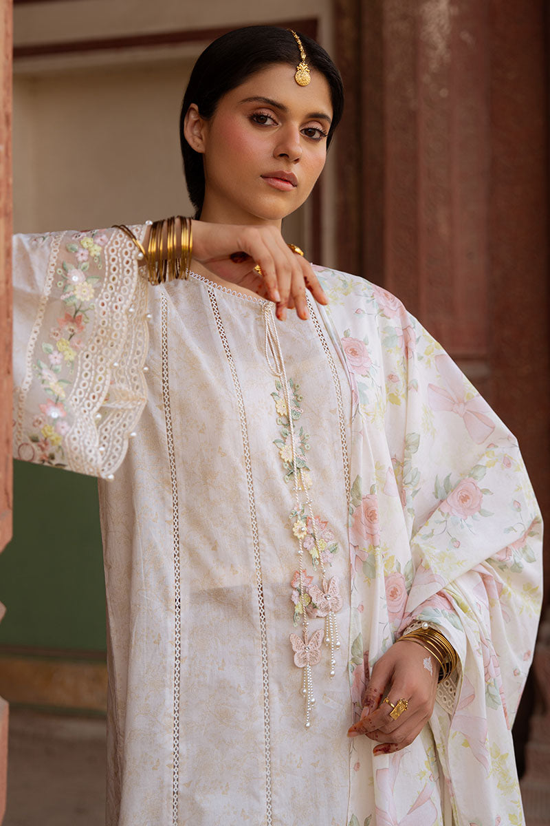 Cross Stitch | Eid Lawn Edit 25 | FLORAL GARLAND - Official Cross Stitch stockist in UK - Sakeena London