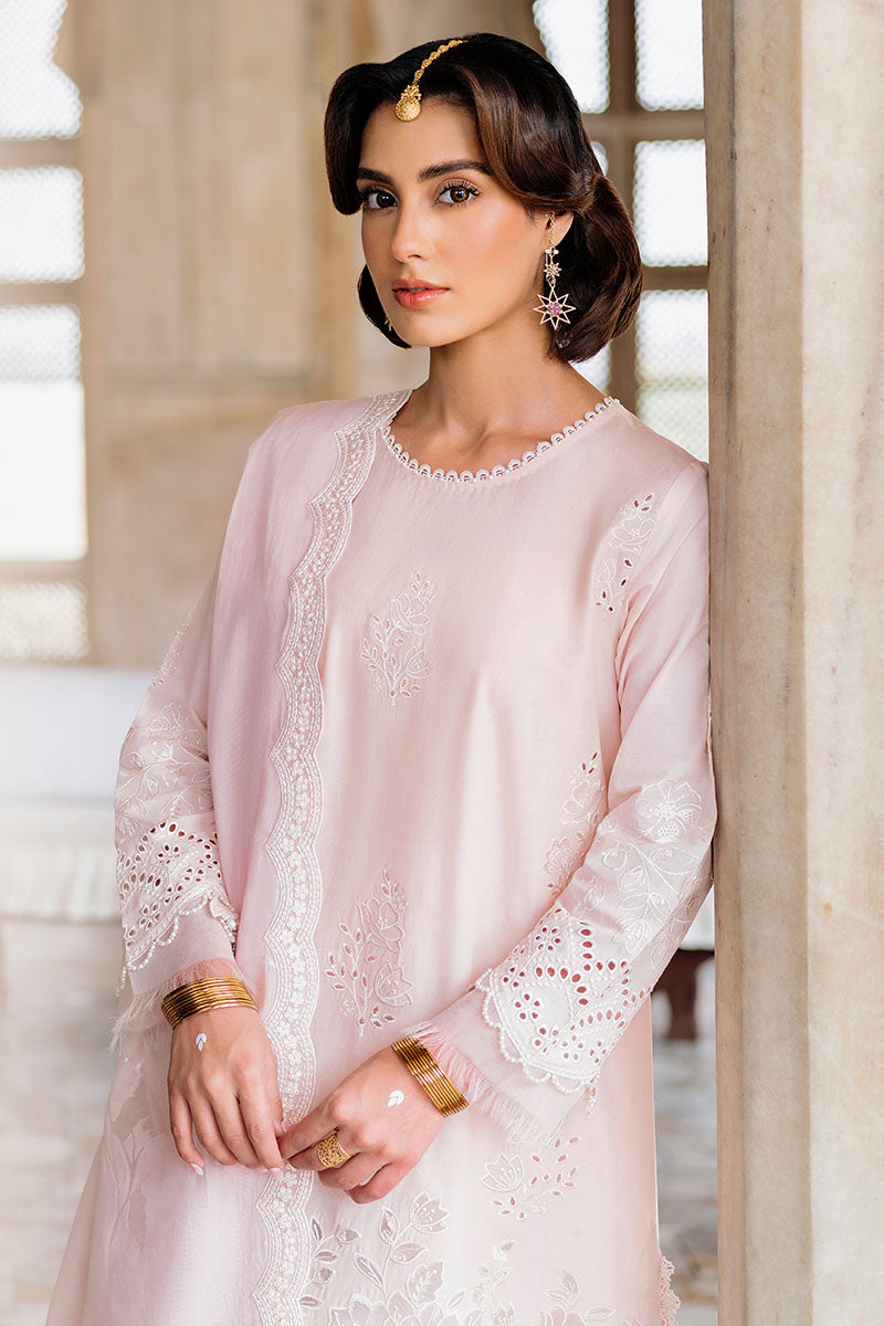 Cross Stitch | Eid Lawn Edit 25 | PEACH BLUSH - Official Cross Stitch stockist in UK - Sakeena London